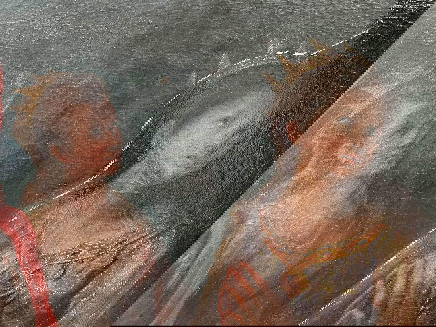 Detail of the restoration