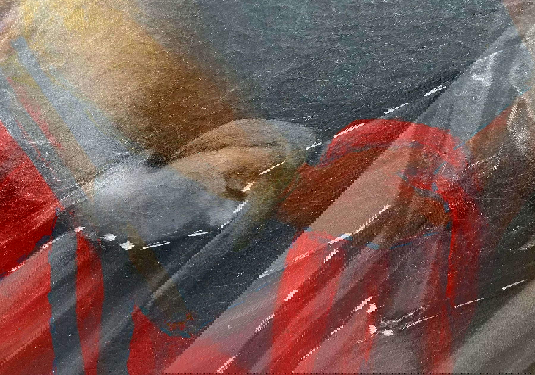 Detail of the restoration