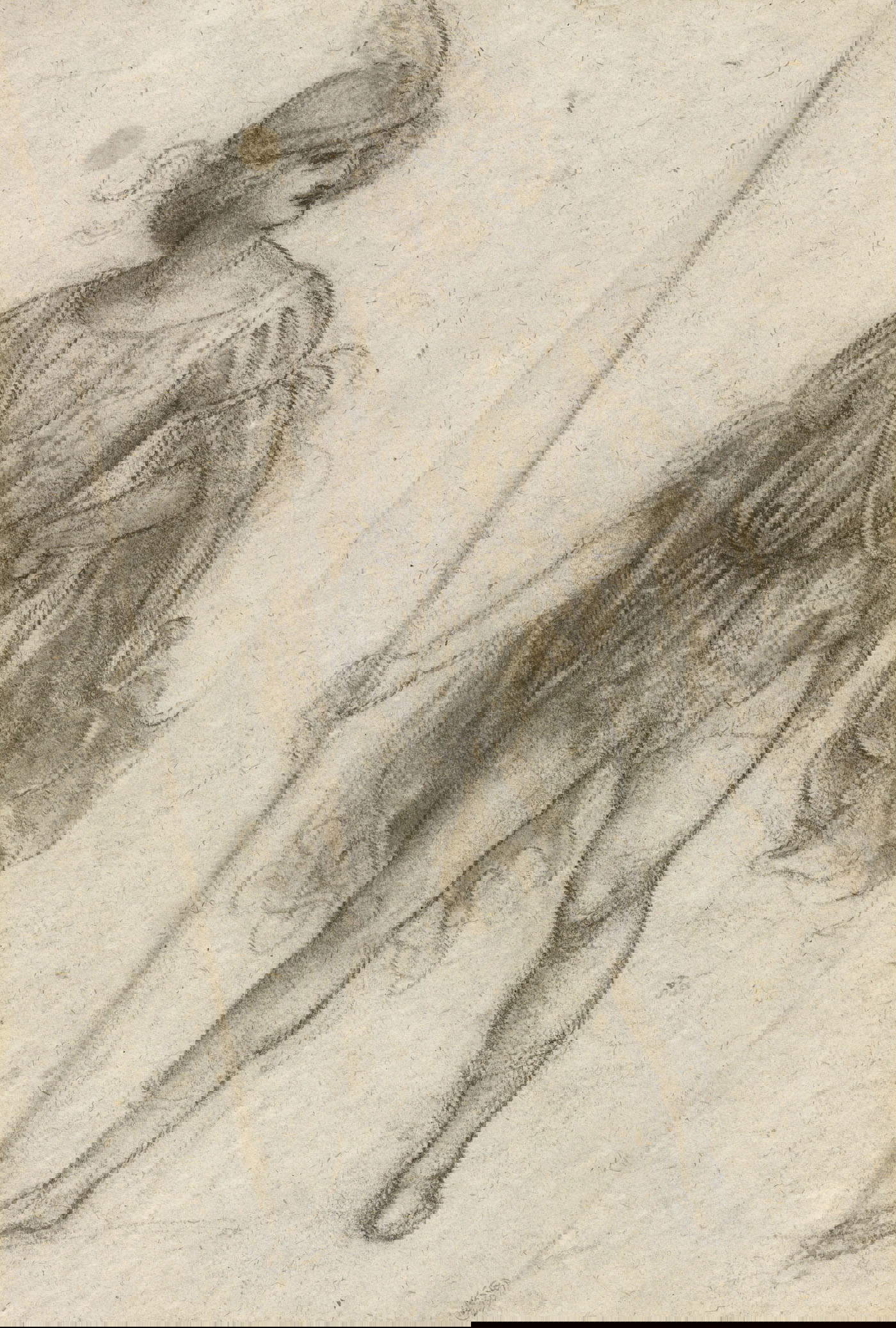 Leonardo da Vinci, Costume study for a mask (c. 1517-1518)
