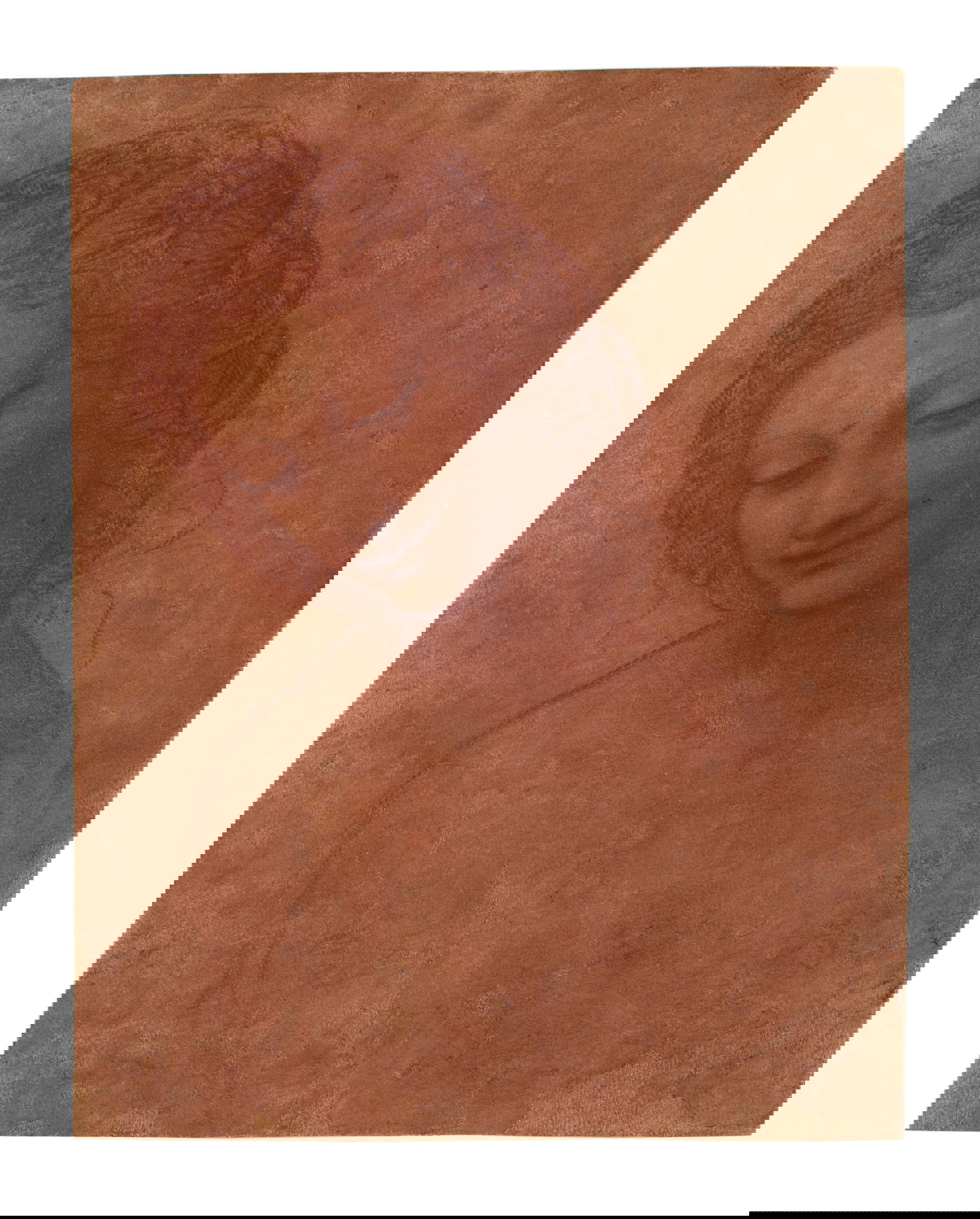 Leonardo da Vinci (¿con añadidos posteriores?), Estudio para la cabeza de Leda (c. 1505-1506; piedra roja natural sobre papel preparado rojo-rosado, 200 x 157 mm; Milán, Gabinetto Civico dei Disegni del Castello Sforzesco)