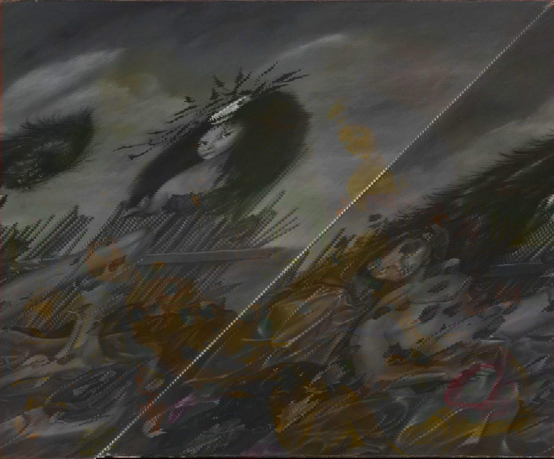 Leonor Fini, Stryges Amaouri (1947; oil on canvas, 45.8 x 55 cm; Private collection) © Courtesy of Richard Overstreet Leonor Fini, Stryges Amaouri (1947; oil on canvas, 45.8 x 55 cm; Private collection) © Courtesy of Richard Overstreet