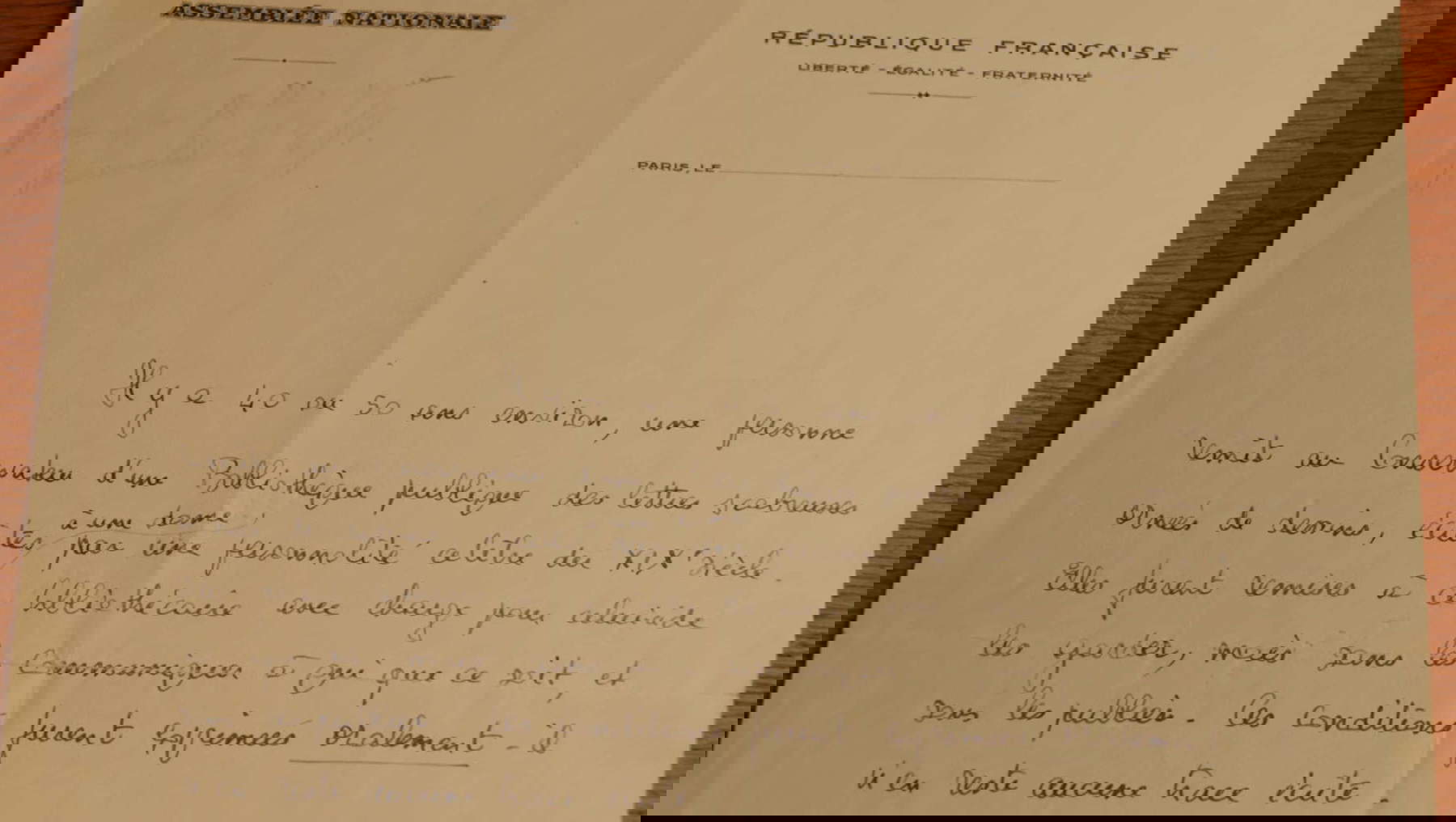La nota ritrovata assieme alle lettere La nota ritrovata assieme alle lettere