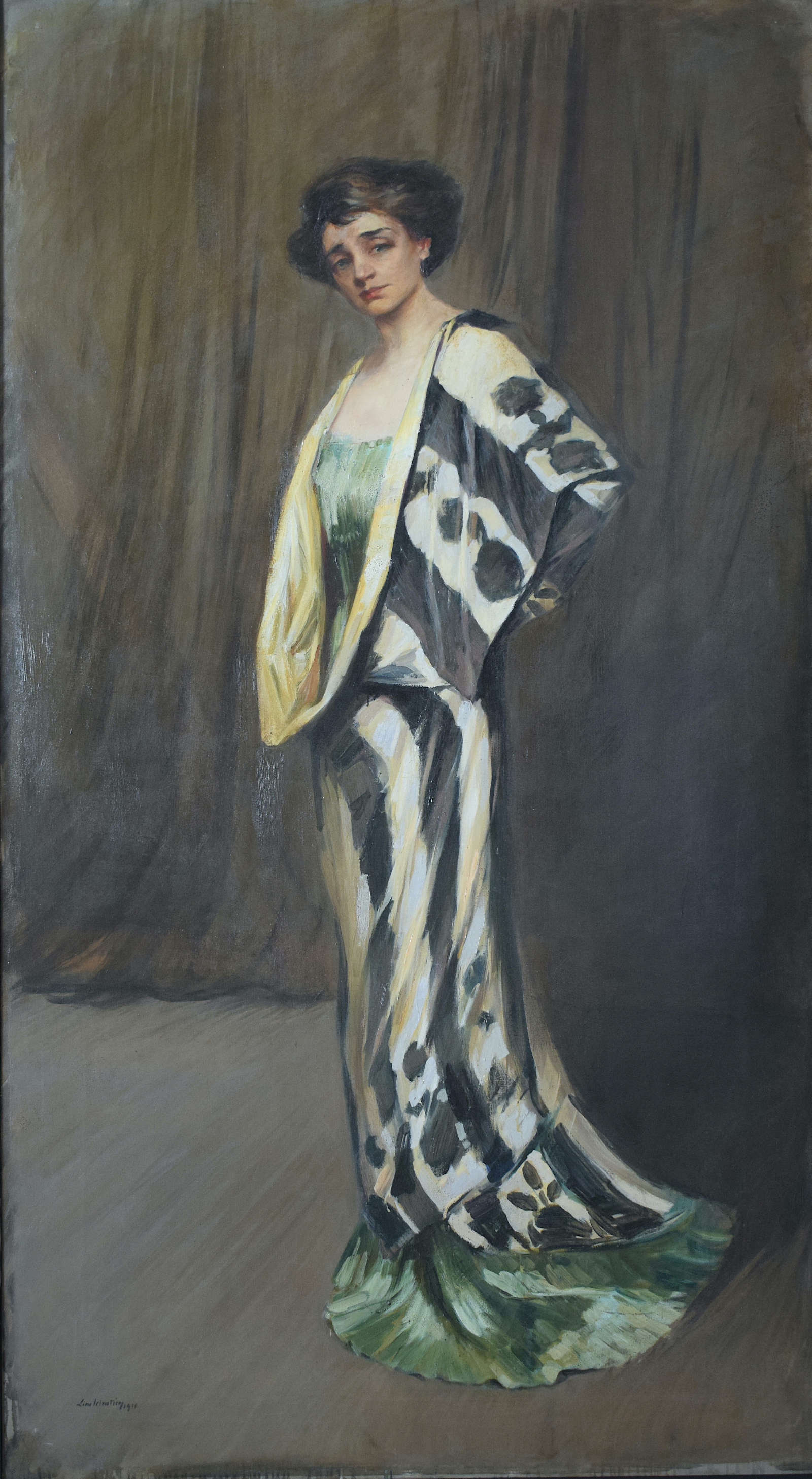 Lino Selvatico, Portrait of Emma Gramatica (1911; oil on canvas; Piacenza, Galleria d'Arte Moderna Ricci Oddi) Lino Selvatico, Portrait of Emma Gramatica (1911; oil on canvas; Piacenza, Galleria d'Arte Moderna Ricci Oddi)