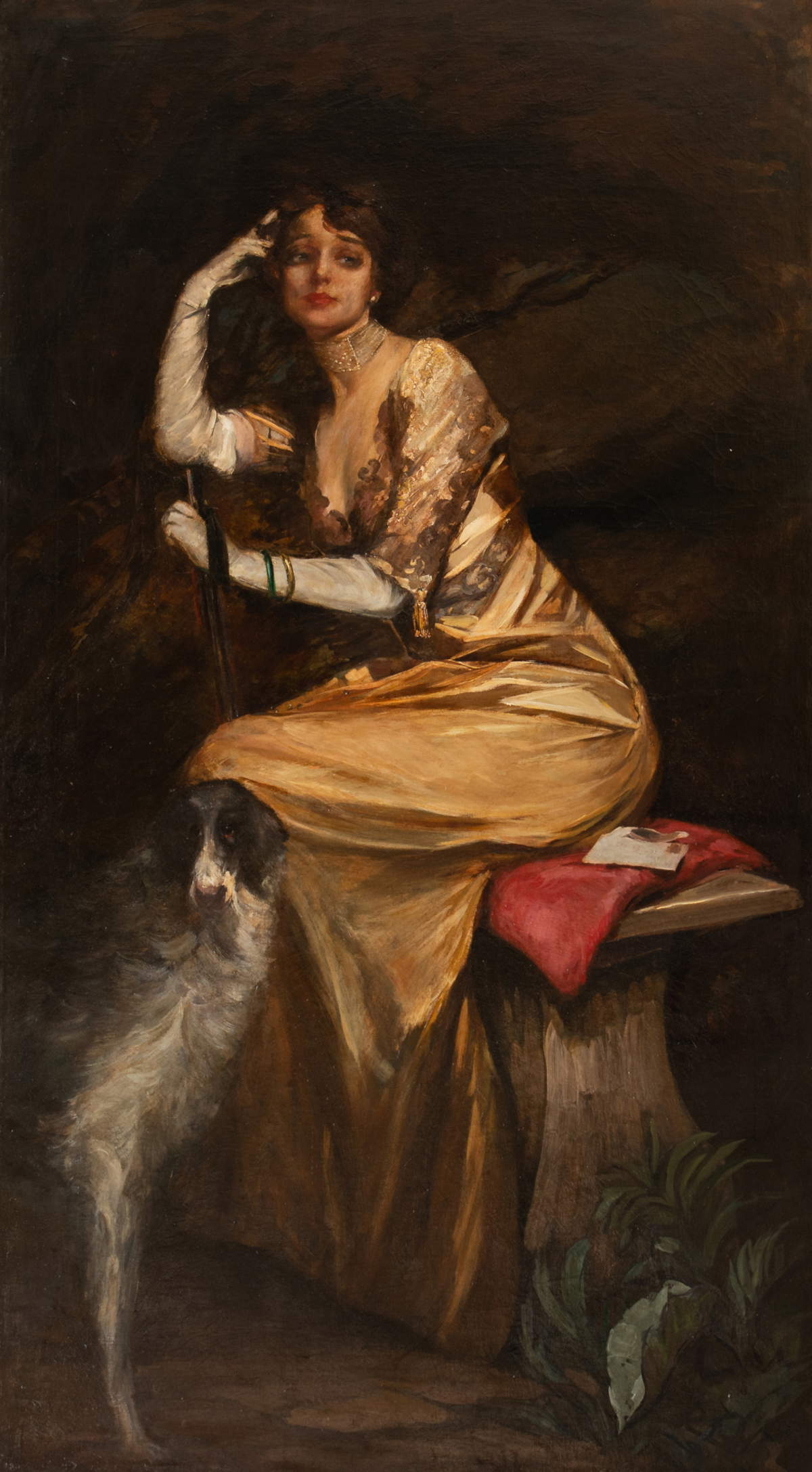 Lino Selvatico, Signora in giallo (collezione privata)
