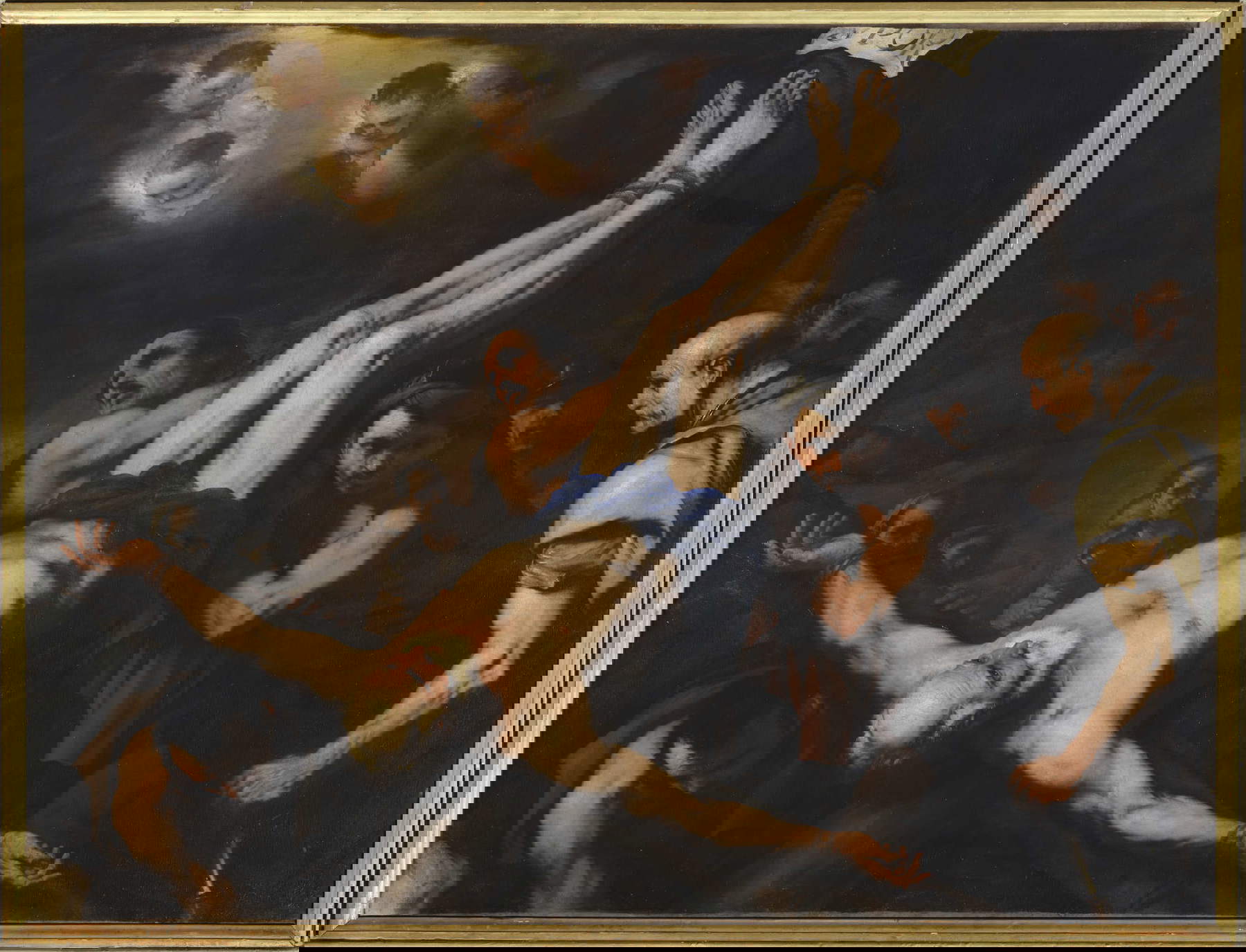 Luca Giordano, Crocifissione di San Pietro (1660-1665; olio su tela; Pedrengo, Chiesa di Sant’Evasio Vescovo e Martire) Luca Giordano, Crocifissione di San Pietro (1660-1665; olio su tela; Pedrengo, Chiesa di Sant’Evasio Vescovo e Martire)