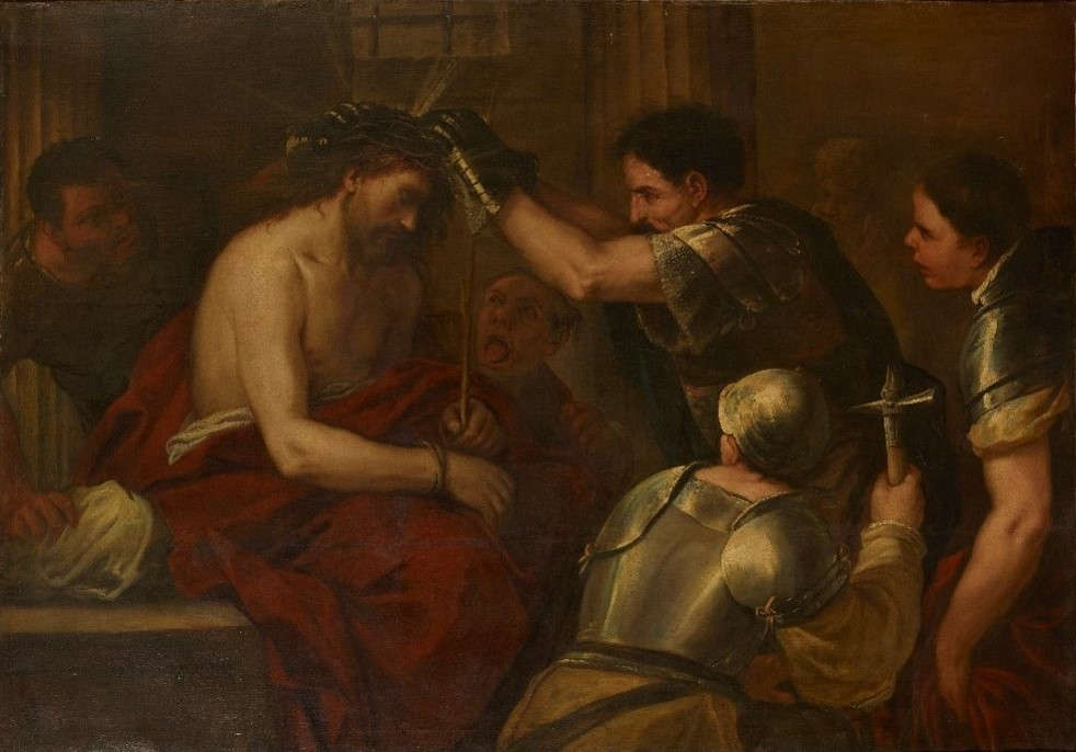 Luca Giordano, Incoronazione di spine (1660-1665; olio su tela; Bergamo, Accademia Carrara) Luca Giordano, Incoronazione di spine (1660-1665; olio su tela; Bergamo, Accademia Carrara)