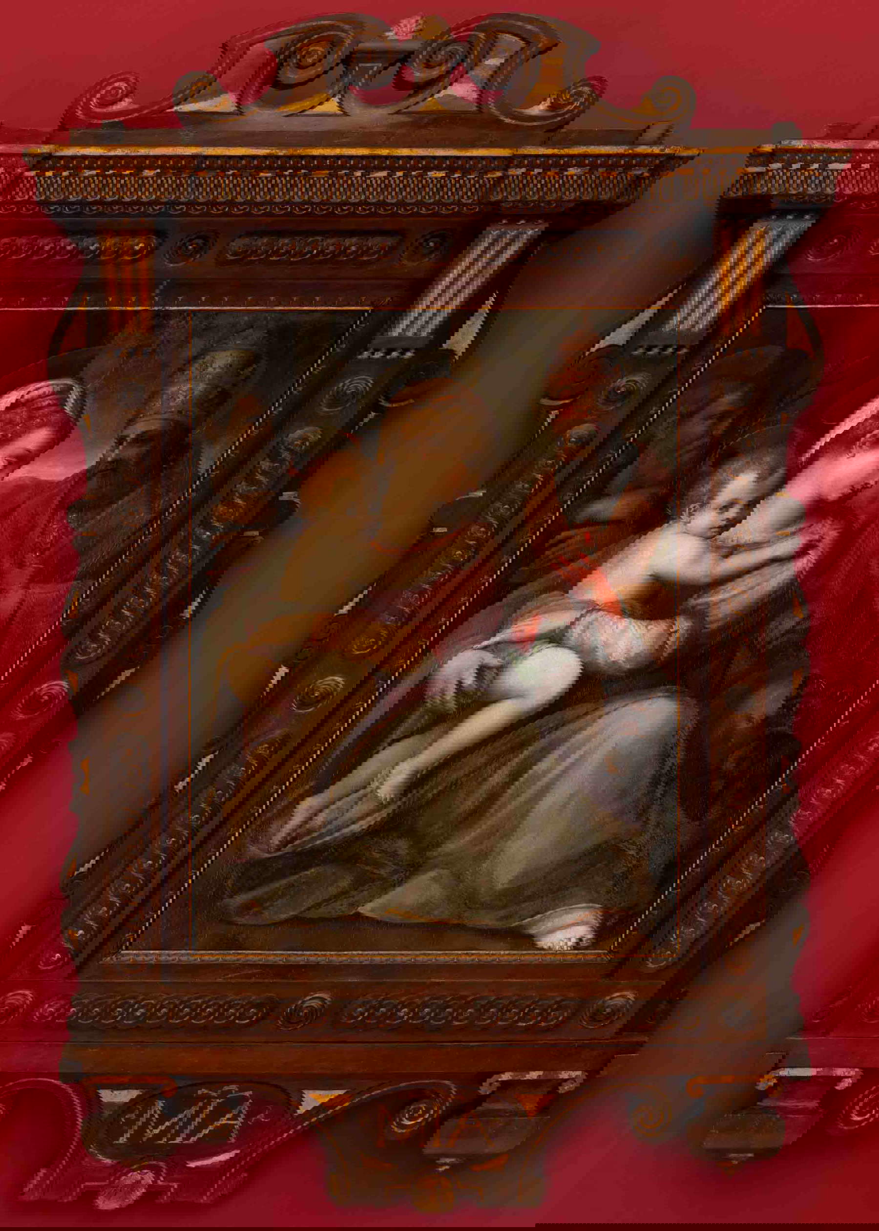 Ludovico Buti (Florence 1555-1611), Vierge à l'enfant entre saint Barnabé et saint Sylvestre (1577 ; huile sur panneau, 186x122 cm ; Prato, Museo di Palazzo Pretorio, inv. 1227)