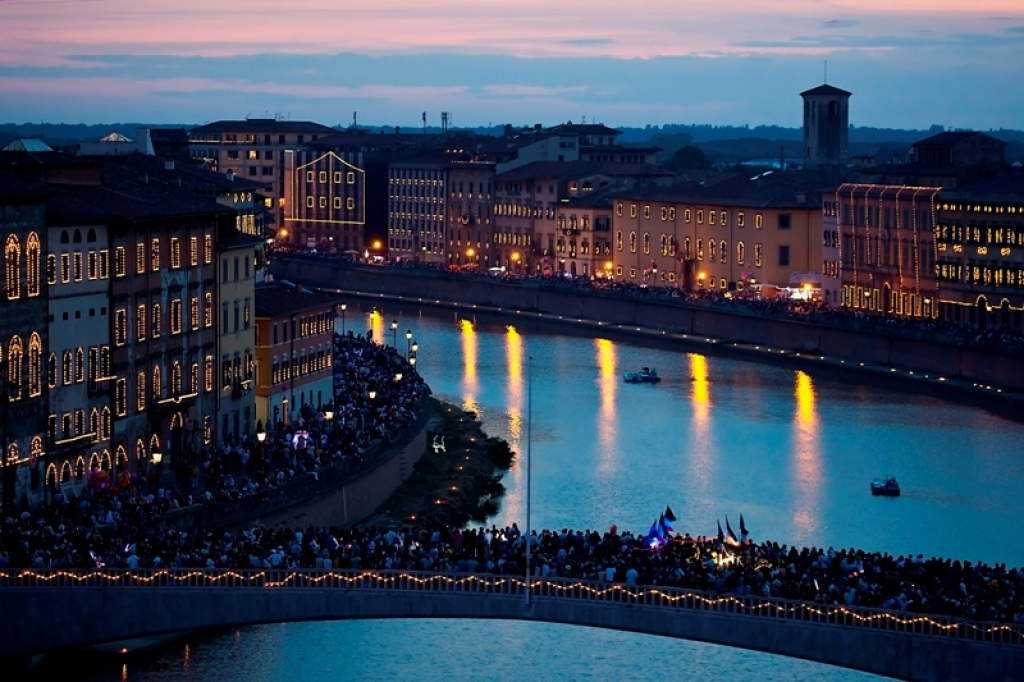 Luminara di San Ranieri a Pisa. Foto: Comune di Pisa Luminara di San Ranieri a Pisa. Foto: Comune di Pisa