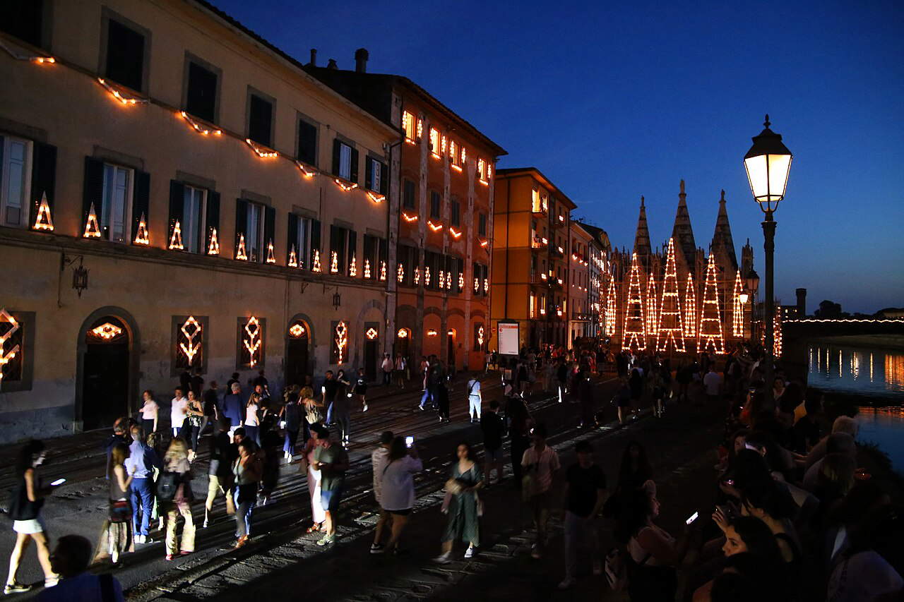 Luminara di San Ranieri a Pisa. Foto: Francesco Bini Luminara di San Ranieri a Pisa. Foto: Francesco Bini