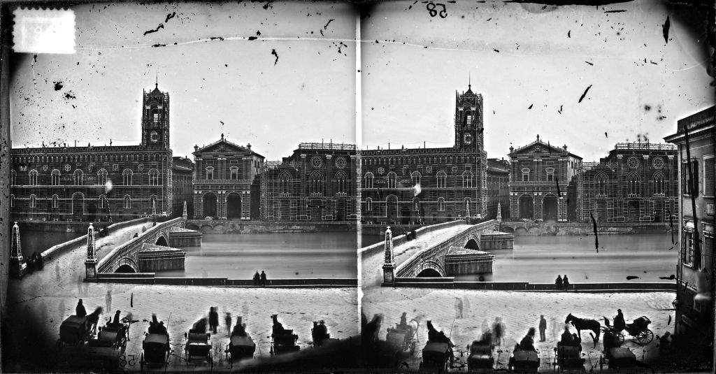 Veduta di Pisa durante la luminara del 1867, negativo (Archivio Fotografico della Soprintendenza di Pisa) Veduta di Pisa durante la luminara del 1867, negativo (Archivio Fotografico della Soprintendenza di Pisa)