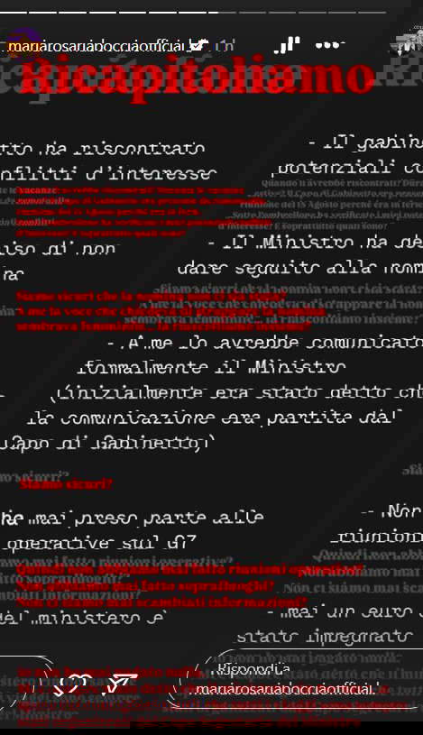 Relatos de Maria Rosaria Boccia del 3 de septiembre Relatos de Maria Rosaria Boccia del 3 de septiembre
