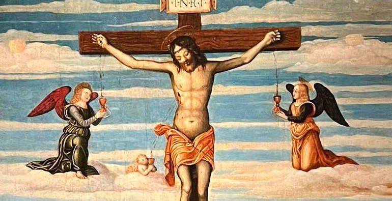 Mantua, new acquisition for Ducal Palace: the Crucifixion by the Master of St. Vincent Martyr