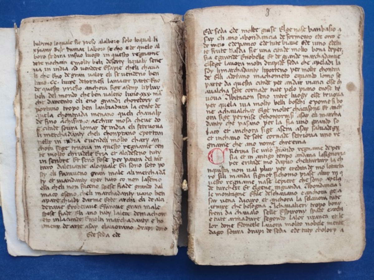 Manuscript of The Million found: it is the 145th known codex of Marco Polo's work 