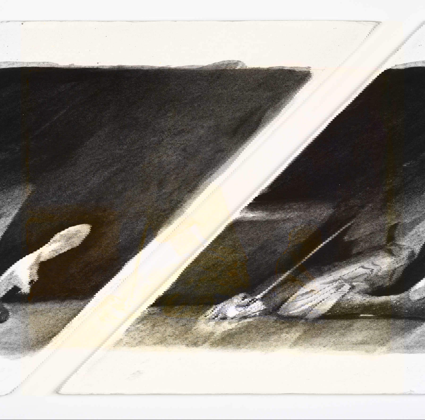 Manuele Cerutti, Each Other (2022 ; crayon et aquarelle sur papier, 18 x 18 cm) &copy; Manuele Cerutti. Avec l'aimable autorisation de l'artiste et de Guido Costa Projects. Photo : Cristina Leoncini