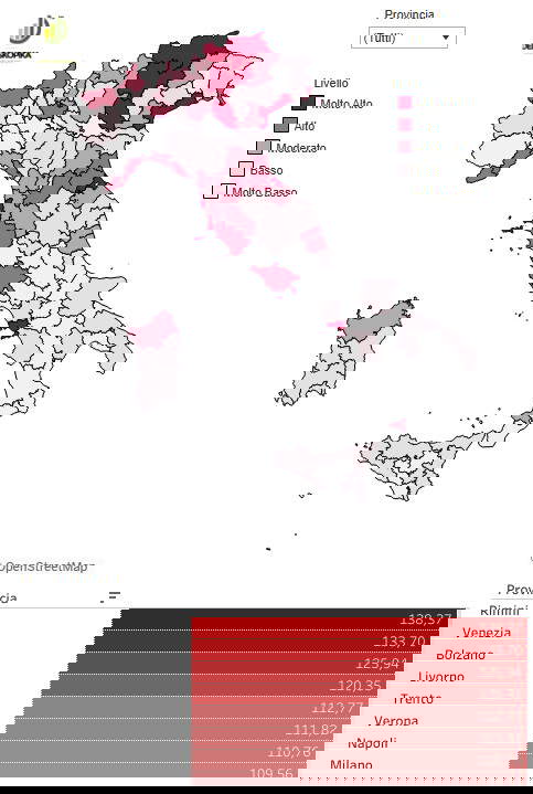 Mappa del sovraffollamento turistico