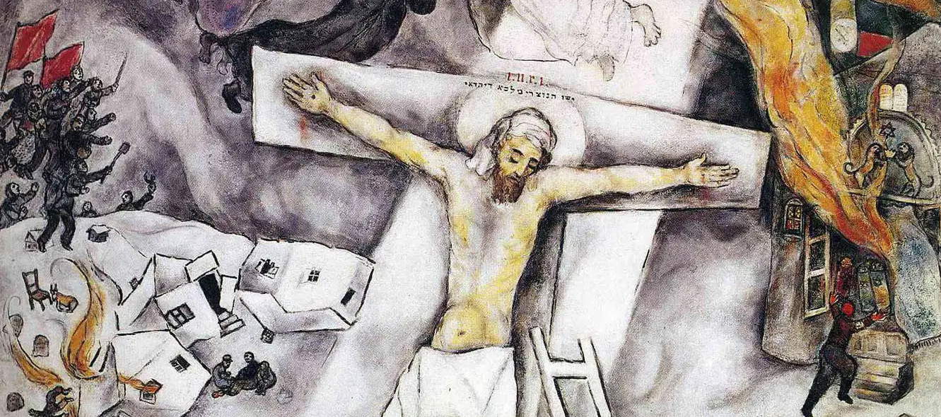 Crucifixión blanca de Marc Chagall expuesta por primera vez en Italia, en Roma 