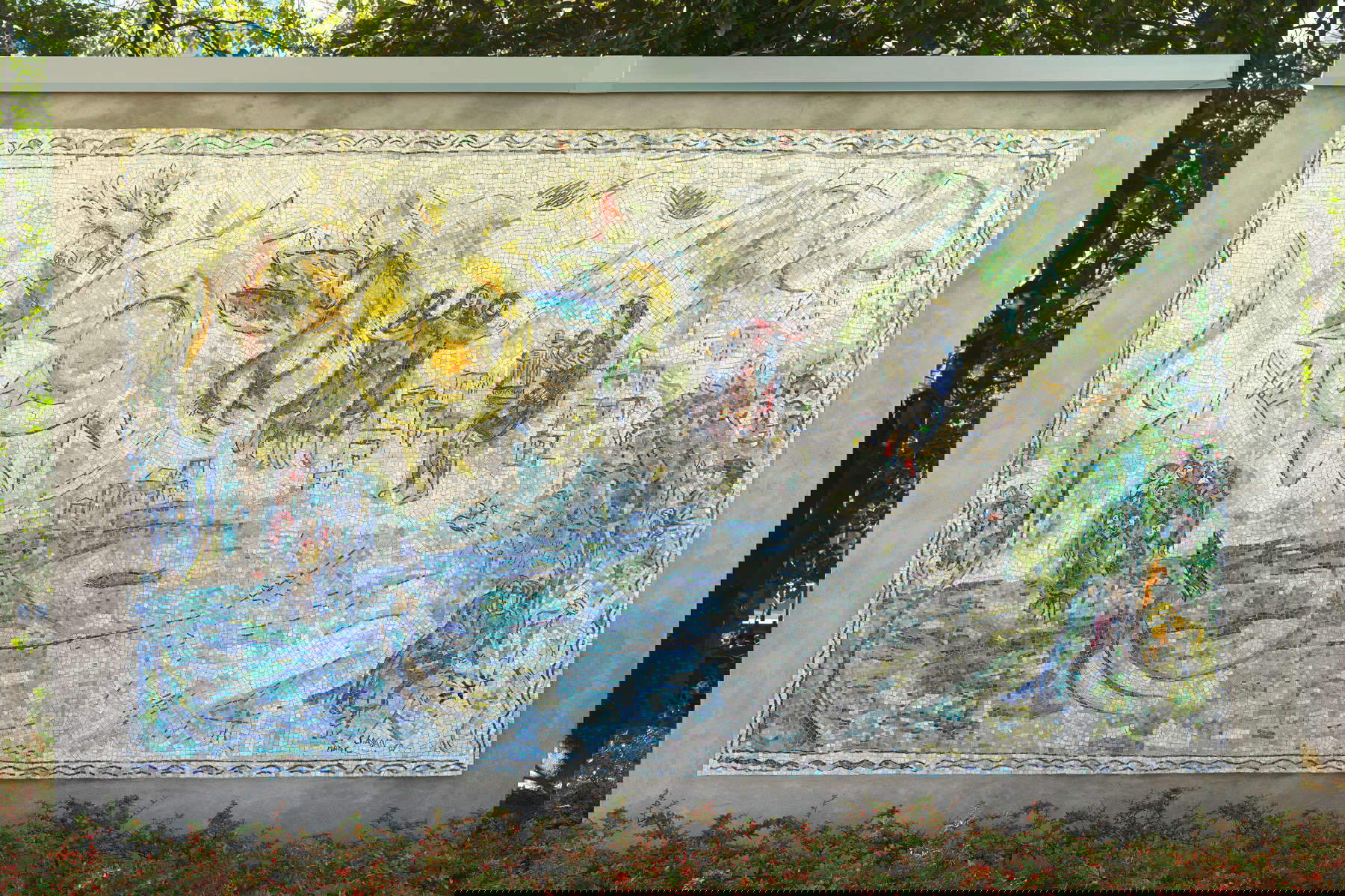 Marc Chagall, Orpheus (1971; Mosaik von Heidi und Lino Melano; Washington, National Gallery, John und Evelyn Nef Collection) Foto Lee Ewing. &copy; Chagall &reg;