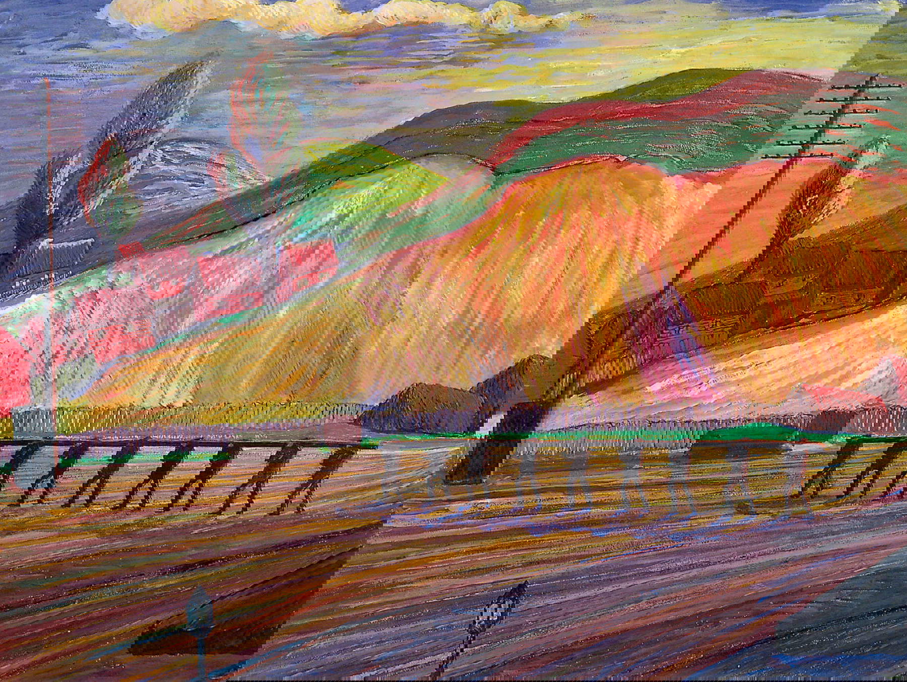 Marianne Werefkin, La mina (1926; témpera sobre papel encolado sobre cartón, 55 × 73 cm; Fundación Marianne Werefkin, Museo Municipal de Arte Moderno, Ascona) Marianne Werefkin, La mina (1926; témpera sobre papel encolado sobre cartón, 55 × 73 cm; Fundación Marianne Werefkin, Museo Municipal de Arte Moderno, Ascona)