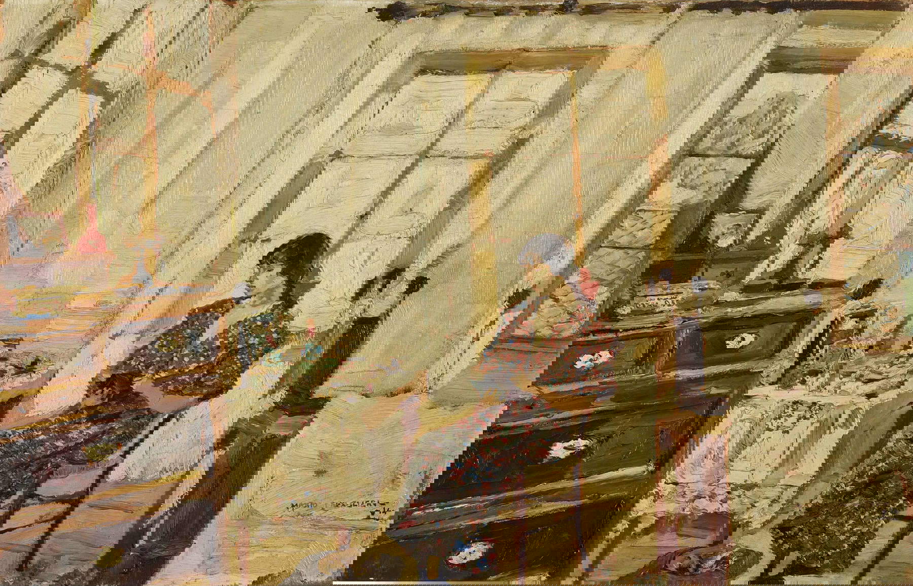 Mario Cavaglieri, Juliette à Selva di Valsugana (huile sur carton, 44,5 x 65,5 cm). Estimation : &euro; 60,000 / 80,000