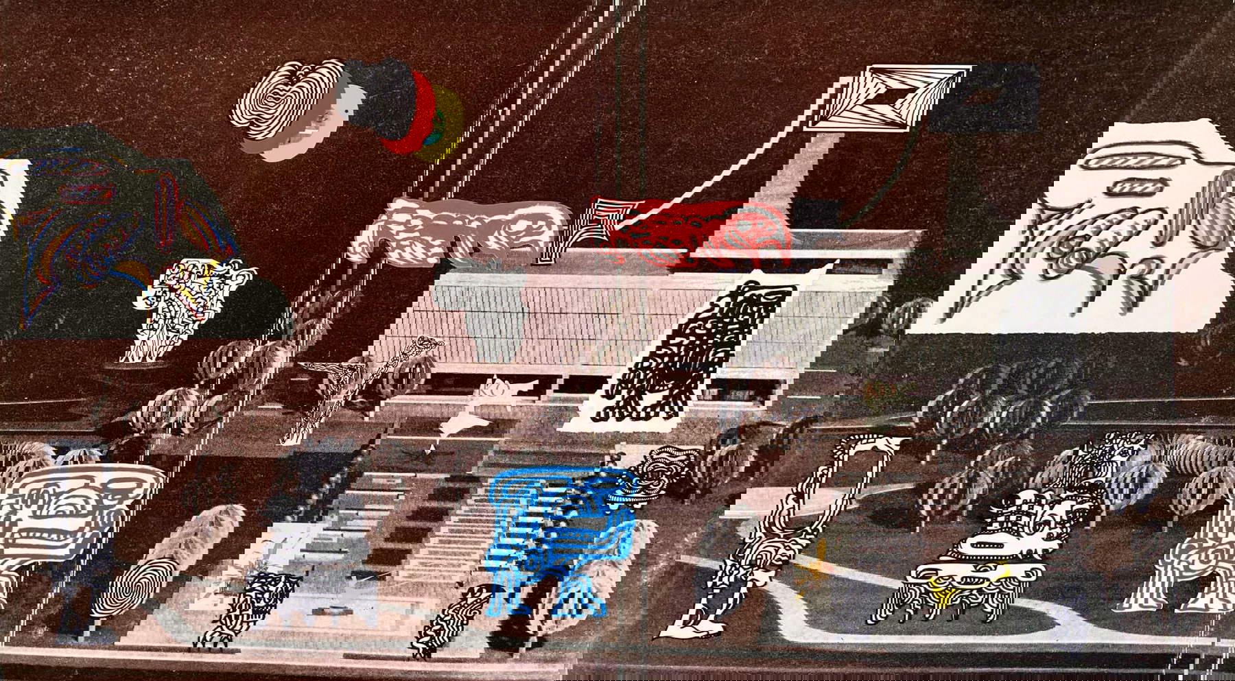 Marko Tadić, Museum of the Revolution (2024; collage, 200 x 110 cm) Marko Tadić, Museum of the Revolution (2024; collage, 200 x 110 cm)