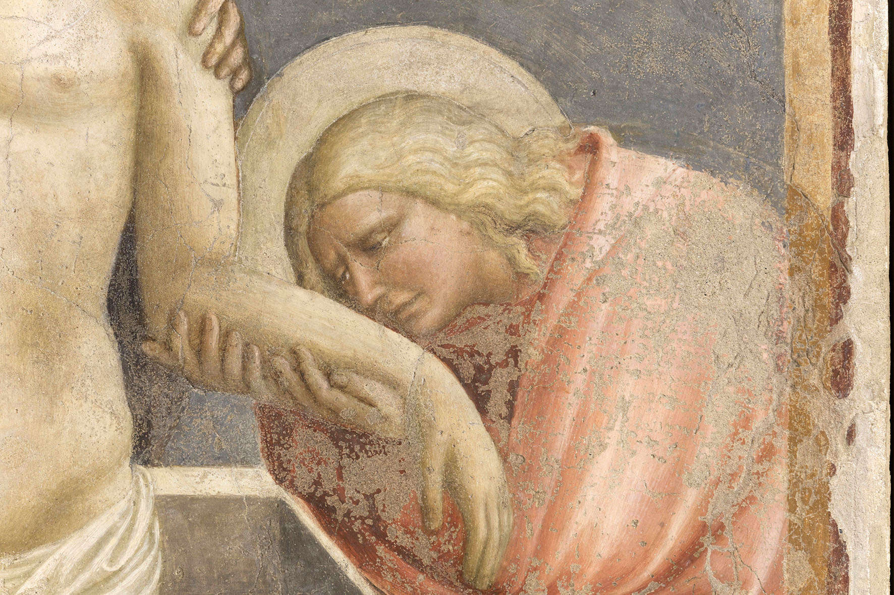 Masolino, Pieta, detail Masolino, Pieta, detail