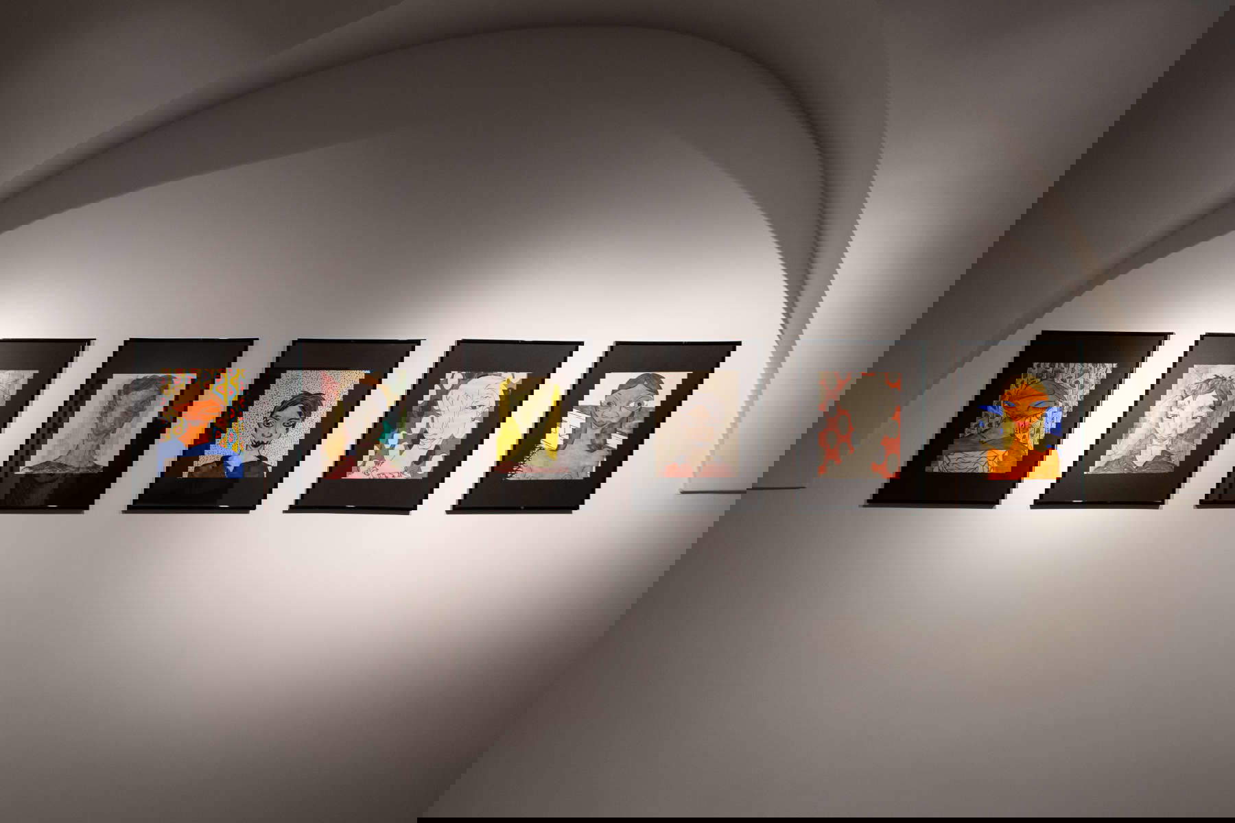 Setting up the exhibition