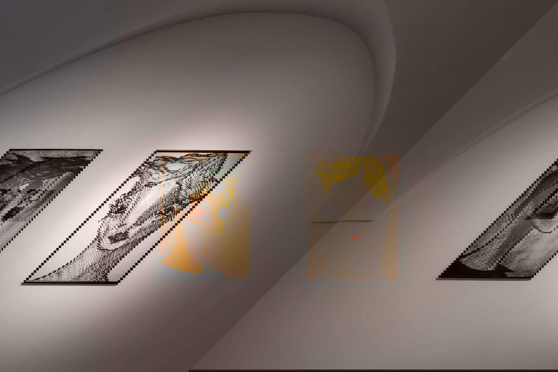 Setting up the exhibition