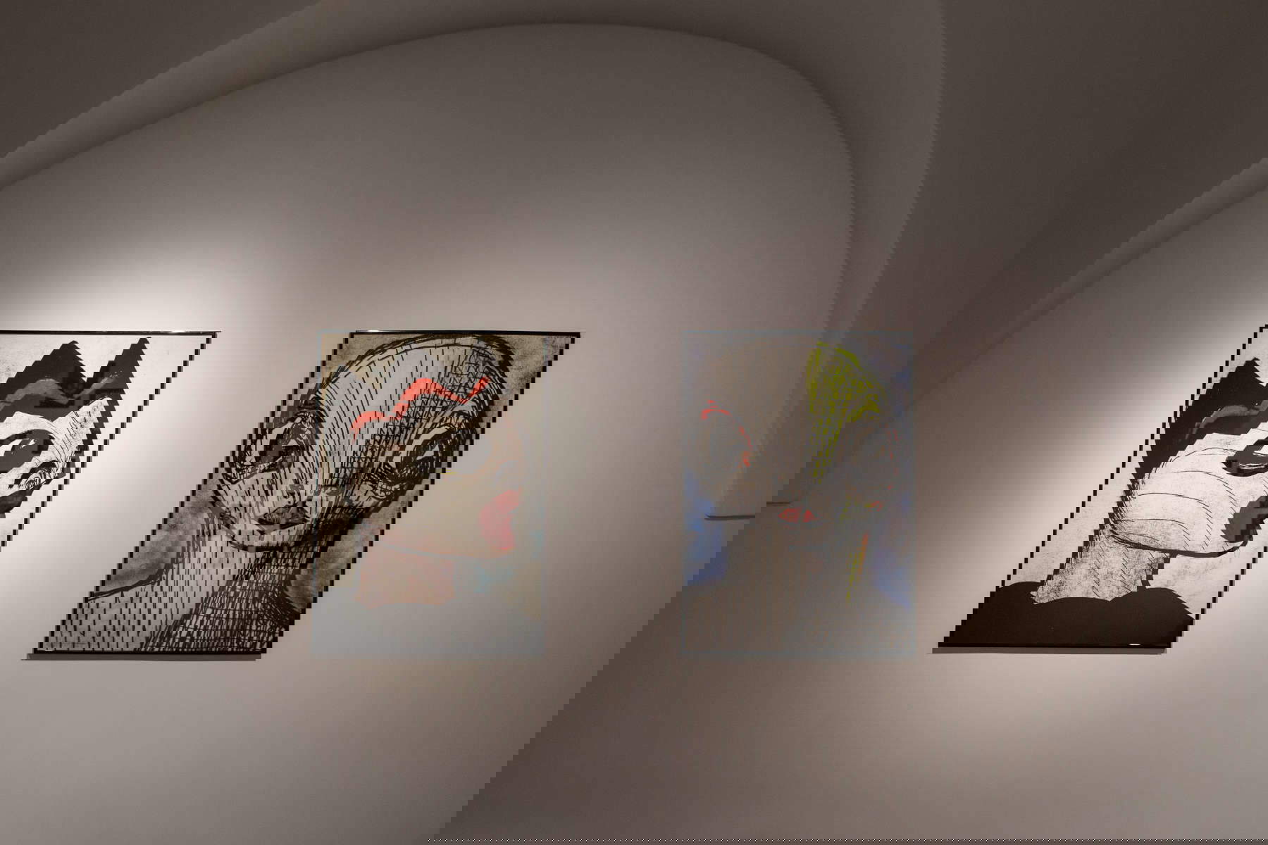 Setting up the exhibition