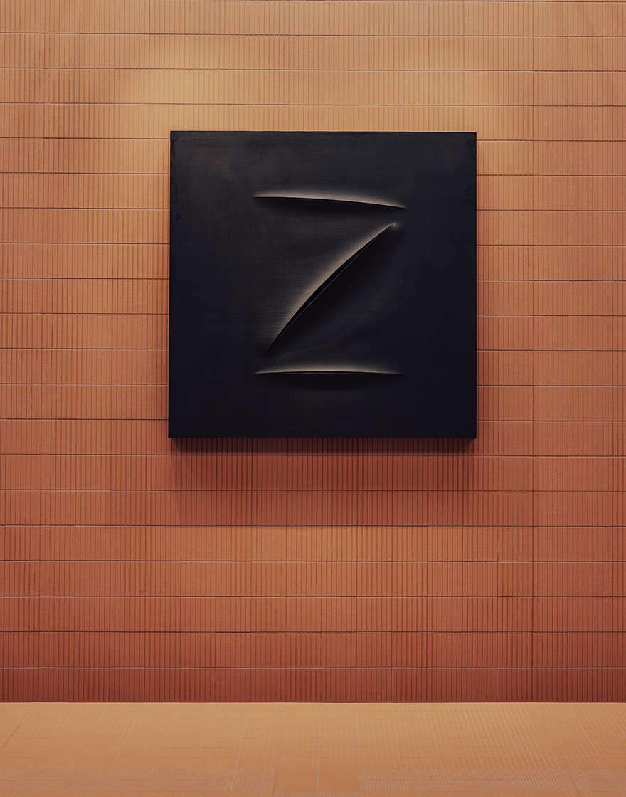 Maurizio Cattelan, Untitled (1991; acrylic on canvas, 110 x 110 cm; Massimo Orsini Collection). Courtesy of the artist and Massimo De Carlo Maurizio Cattelan, Untitled (1991; acrylic on canvas, 110 x 110 cm; Massimo Orsini Collection). Courtesy of the artist and Massimo De Carlo