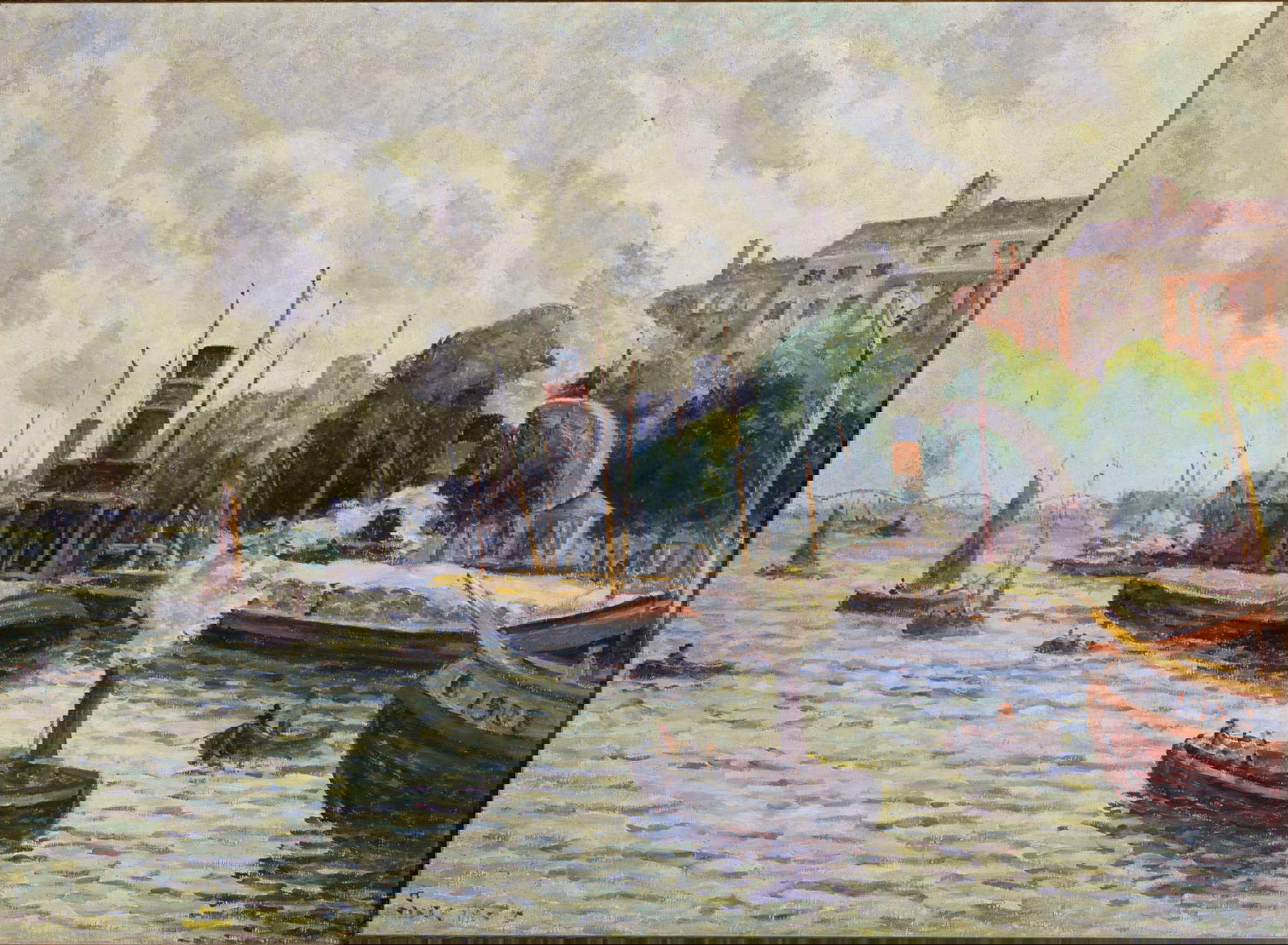 Maximilien Luce, Rotterdam (1900; olio su tela, 85,5 x 112,5 x 4,5 cm; Venezia, Galleria d'Internazionale d'Arte di Ca' Pesaro, inv. 0609) Maximilien Luce, Rotterdam (1900; olio su tela, 85,5 x 112,5 x 4,5 cm; Venezia, Galleria d'Internazionale d'Arte di Ca' Pesaro, inv. 0609)