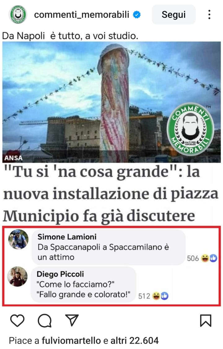 New memes and cartoons about Gaetano Pesce's work in Naples. New memes and cartoons about Gaetano Pesce's work in Naples.