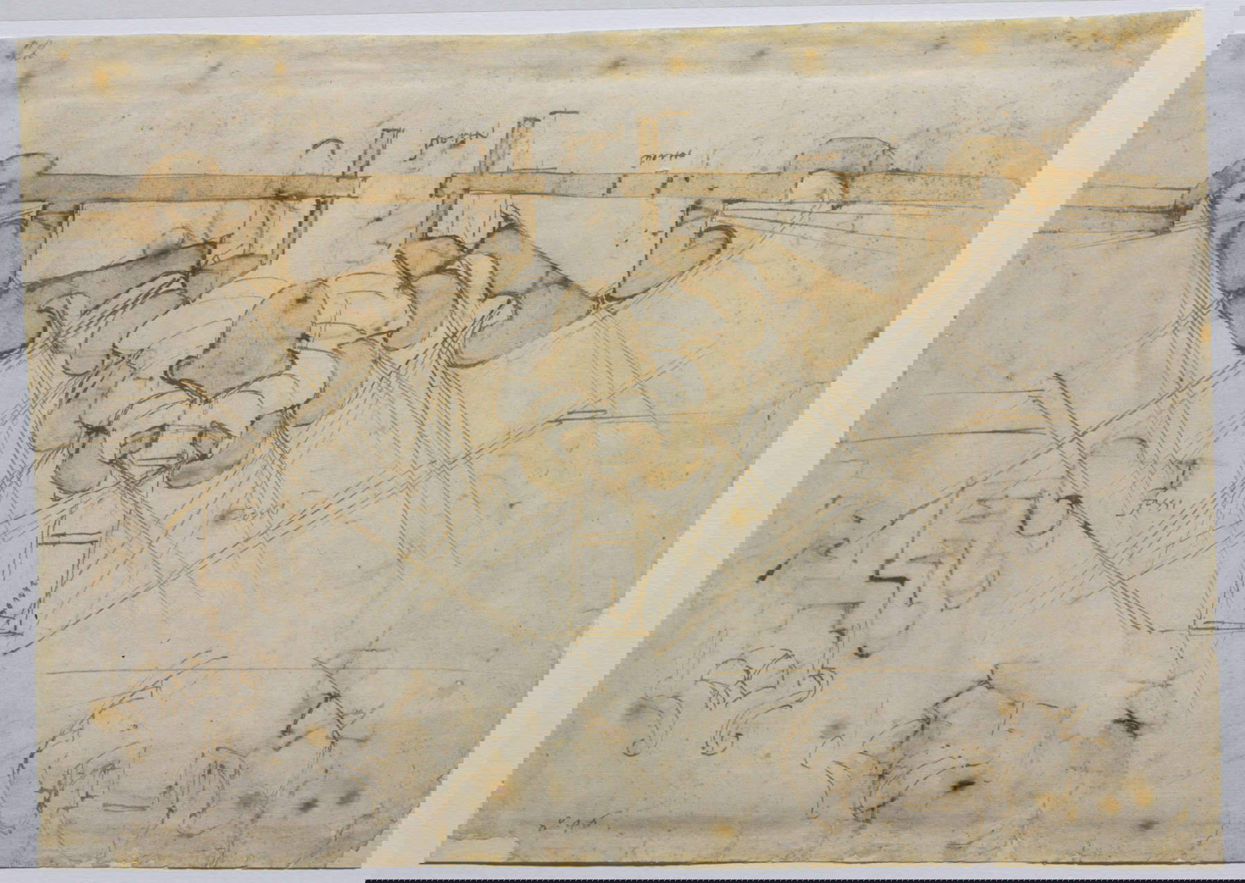 Michelangelo Buonarroti, Étude de la fortification de la Porta al Prato di Ognissanti (XVIe siècle ; dessin à la plume et à l'aquarelle brune sur papier ; Florence, Fondazione Casa Buonarroti) Michelangelo Buonarroti, Étude de la fortification de la Porta al Prato di Ognissanti (XVIe siècle ; dessin à la plume et à l'aquarelle brune sur papier ; Florence, Fondazione Casa Buonarroti)