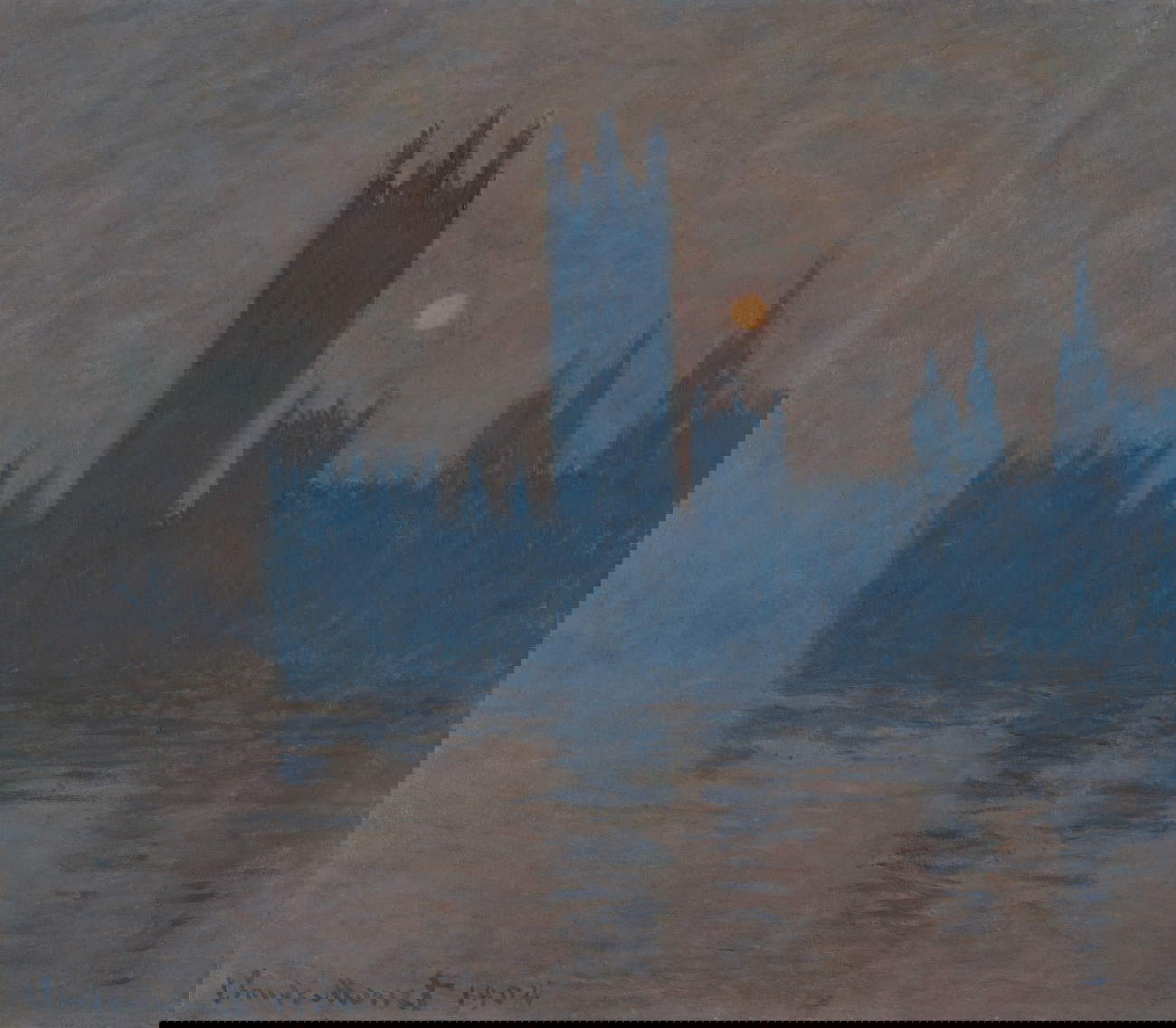 Claude Monet, Houses of Parliament (1904; Kunstmuseen Krefeld - Volker Döhne - ARTOTHEK)