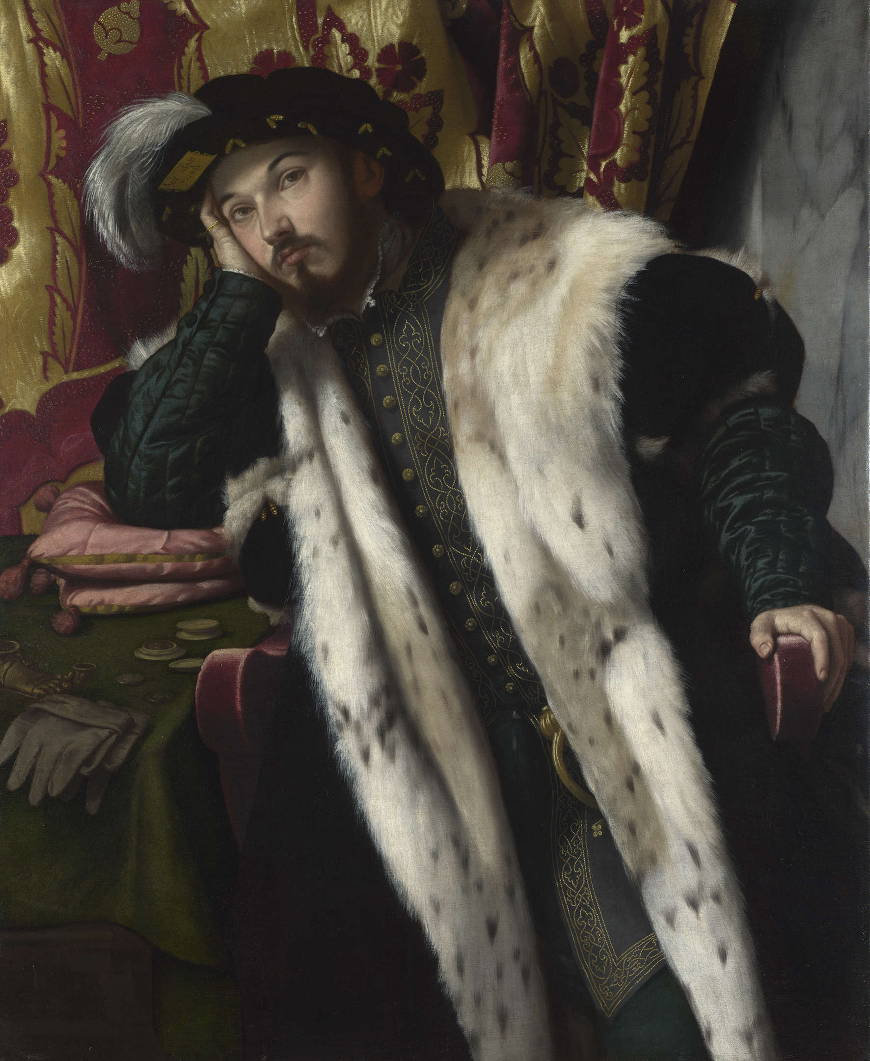 Moretto, Ritratto di Fortunato Martinengo (1542; olio su tela, 113,6 x 93,9 cm; Londra, National Gallery)