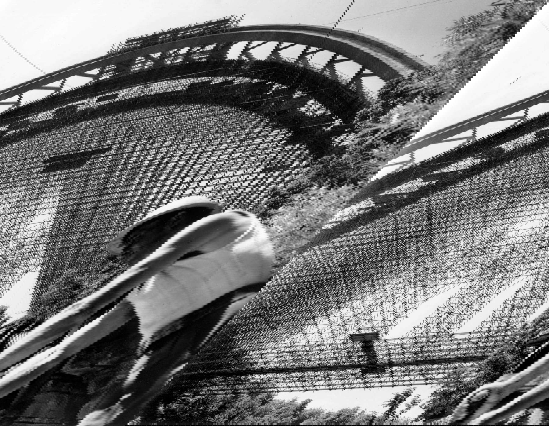 The Aglio viaduct under construction The Aglio viaduct under construction