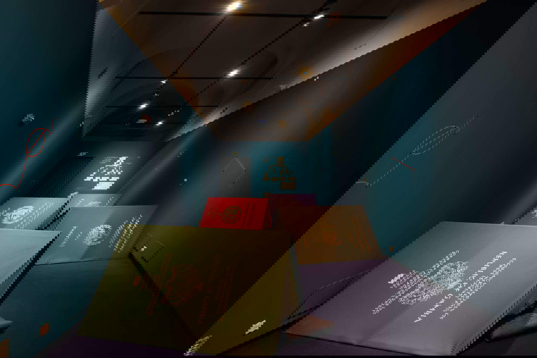 Layouts der Ausstellung. Foto: Alberto Mancini Layouts der Ausstellung. Foto: Alberto Mancini