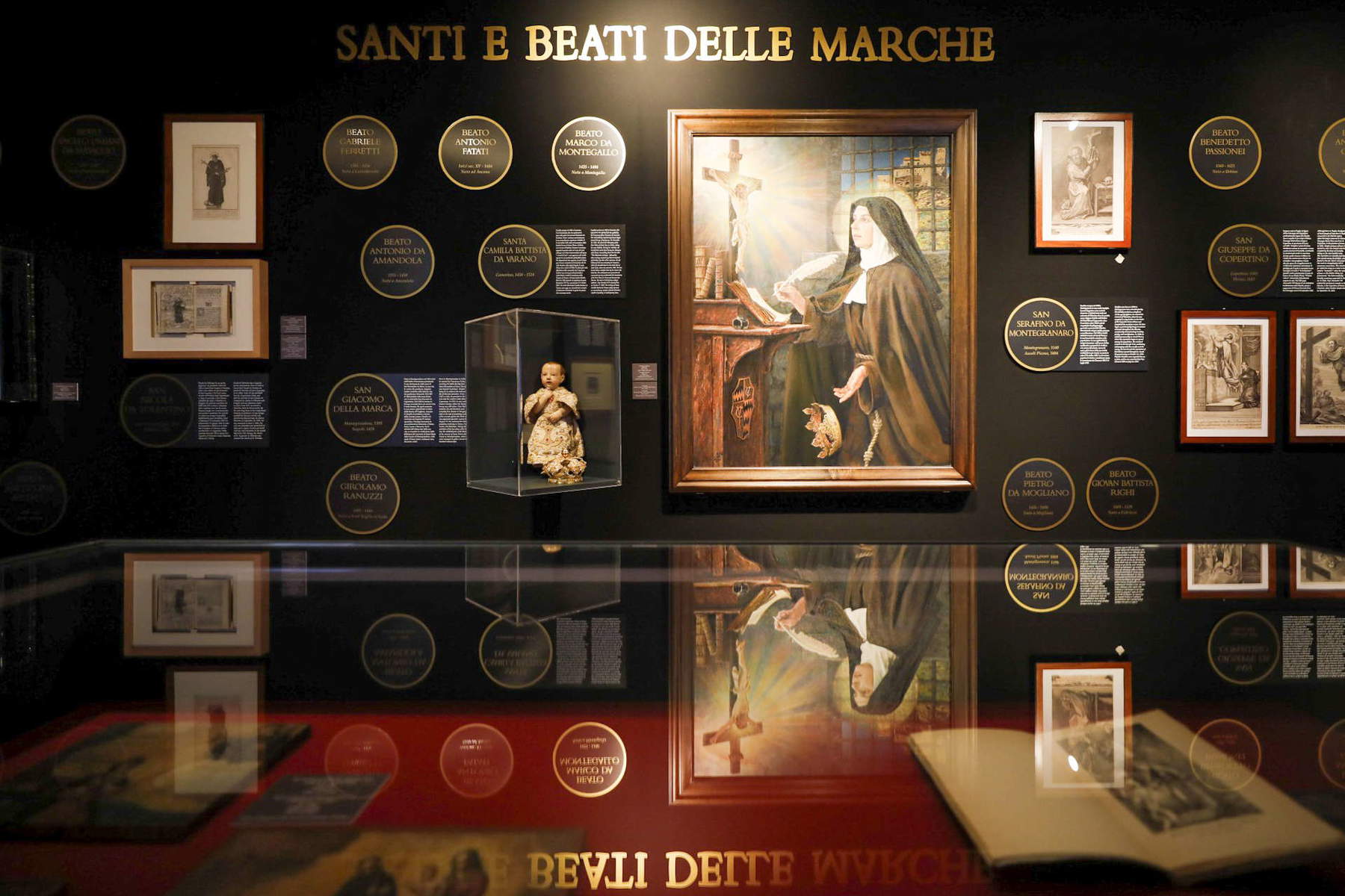 At Castel Sant'Angelo, an exhibition recounts the connection between the popes of Rome and the saints of the Marche region