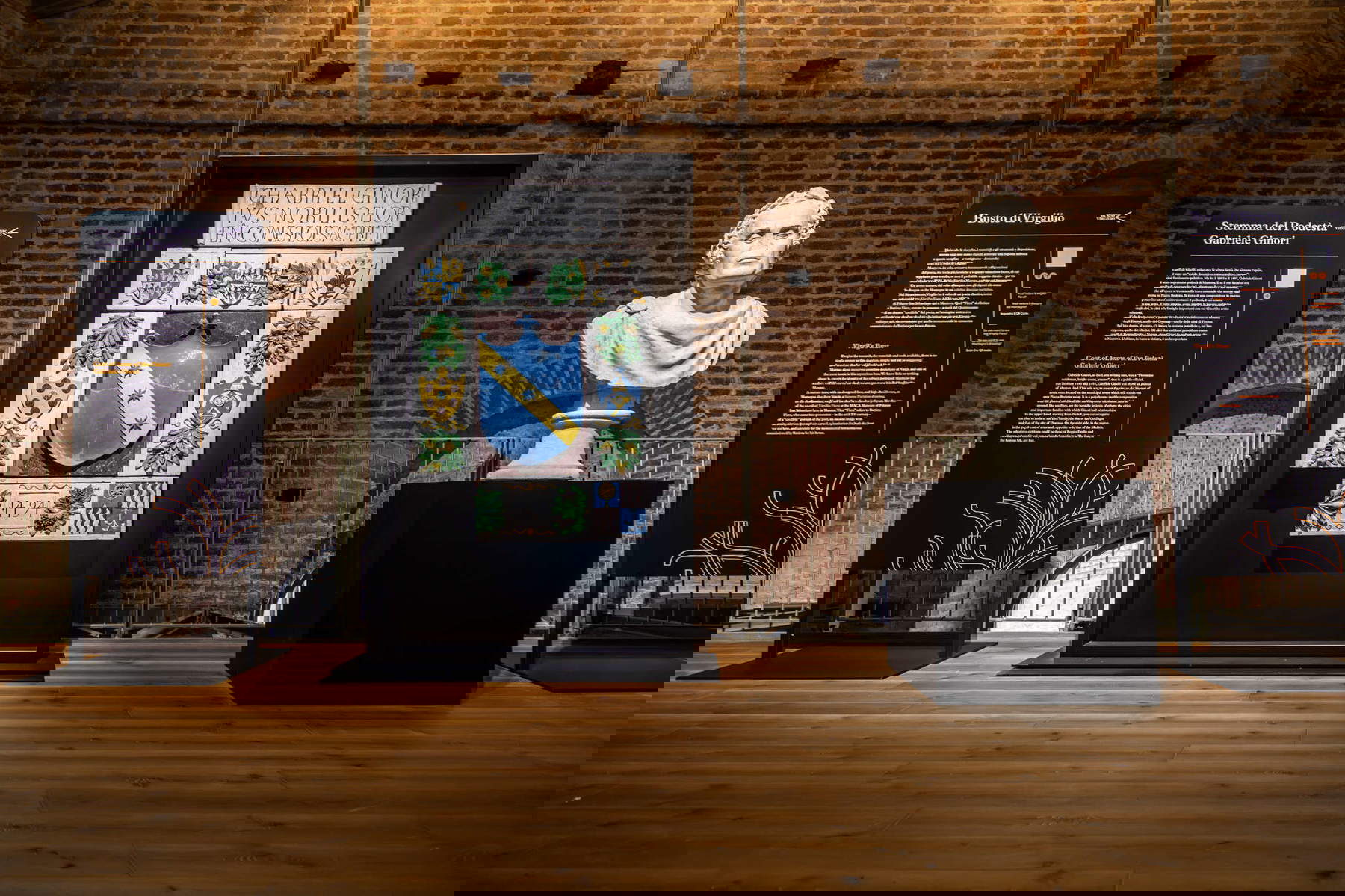 Il Museo Virgilio a Mantua, Palazzo del Podestà. Foto: Silvia Talarico Il Museo Virgilio a Mantua, Palazzo del Podestà. Foto: Silvia Talarico