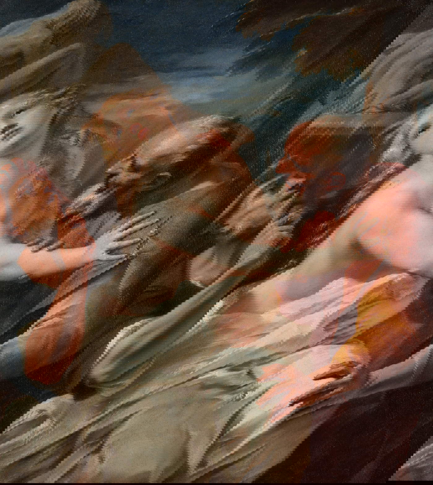 Nicola Grassi, Susana y los viejos (óleo sobre lienzo; 113 x 128 cm)