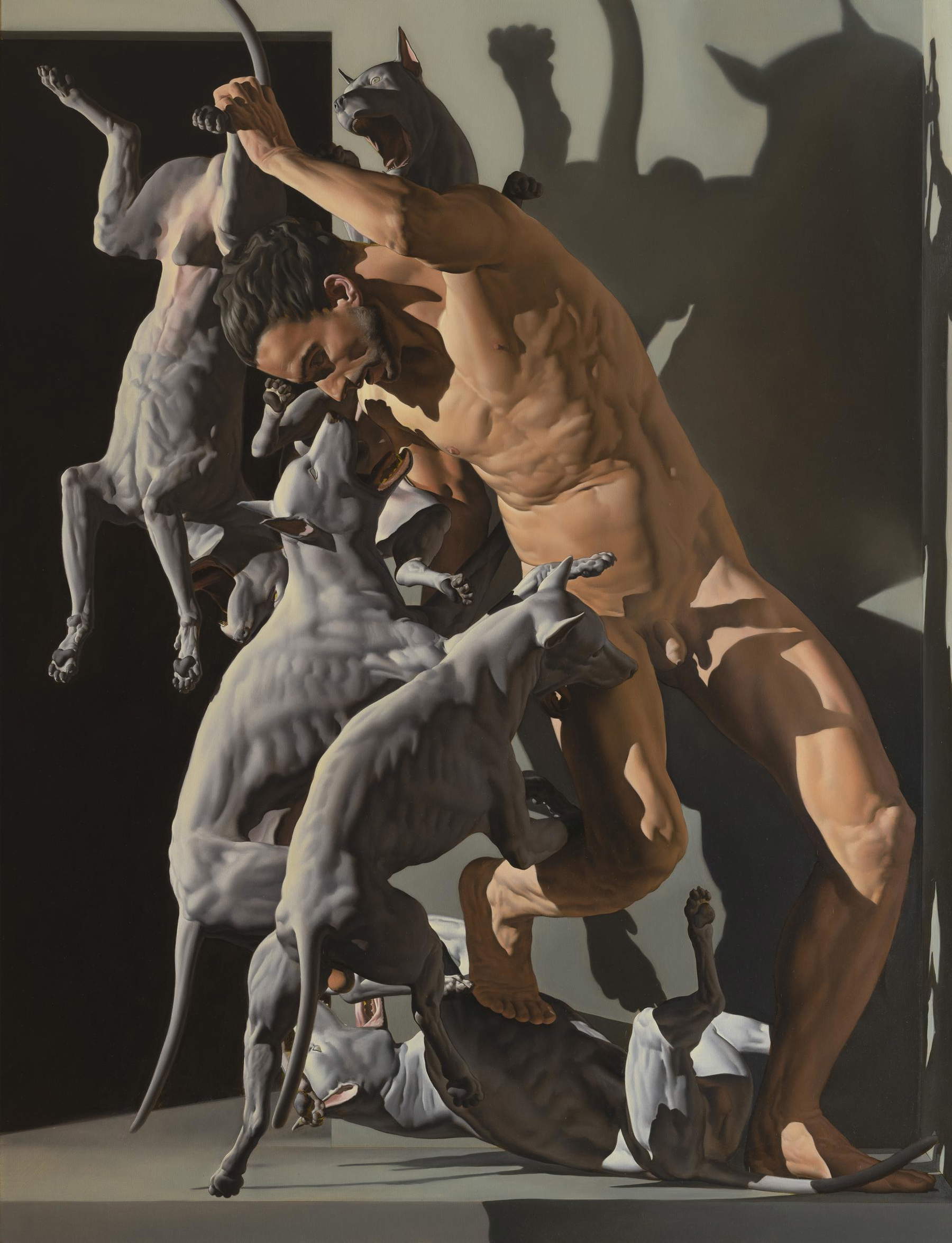 Nicola Verlato, Actaeon (2019; olio su tela, 170 x 130 cm) Nicola Verlato, Actaeon (2019; olio su tela, 170 x 130 cm)