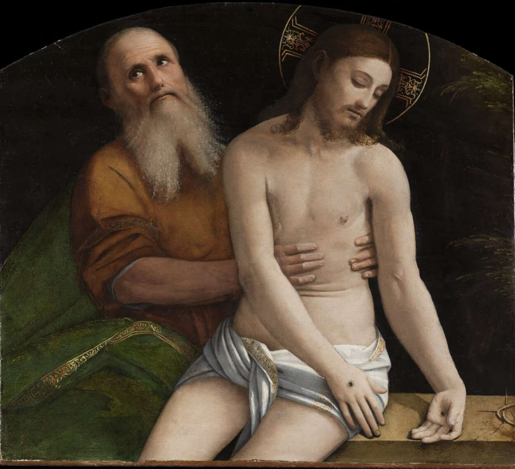 Giovanni Battista Benvenuti detto Ortolano, Cristo sorretto da Nicodemo (1520-22; olio su tavola, 59,1 x 66,7 cm; Lewisburg, Samek Art Museum at Bucknell University, Dono della Samuel H. Kress Foundation) Giovanni Battista Benvenuti detto Ortolano, Cristo sorretto da Nicodemo (1520-22; olio su tavola, 59,1 x 66,7 cm; Lewisburg, Samek Art Museum at Bucknell University, Dono della Samuel H. Kress Foundation)