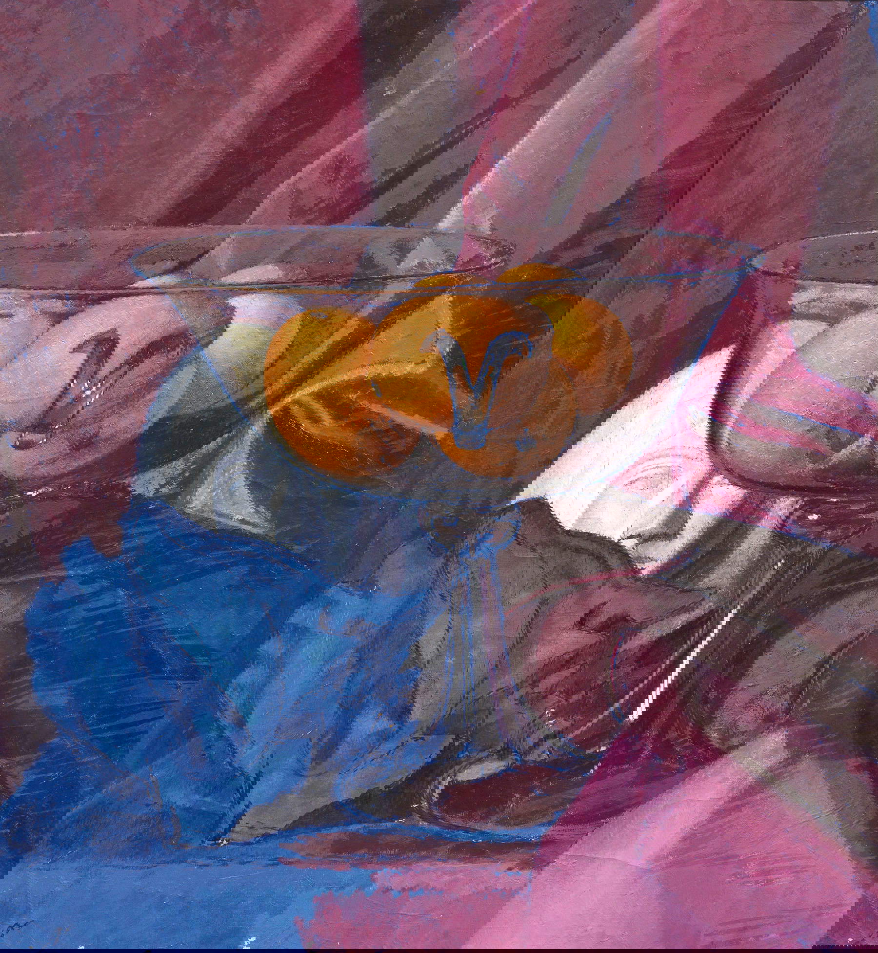 Oscar Ghiglia, Alzata avec tête et coquille en plâtre (huile sur toile, 59 x 54 cm). Estimation : &euro; 25 000/35 000