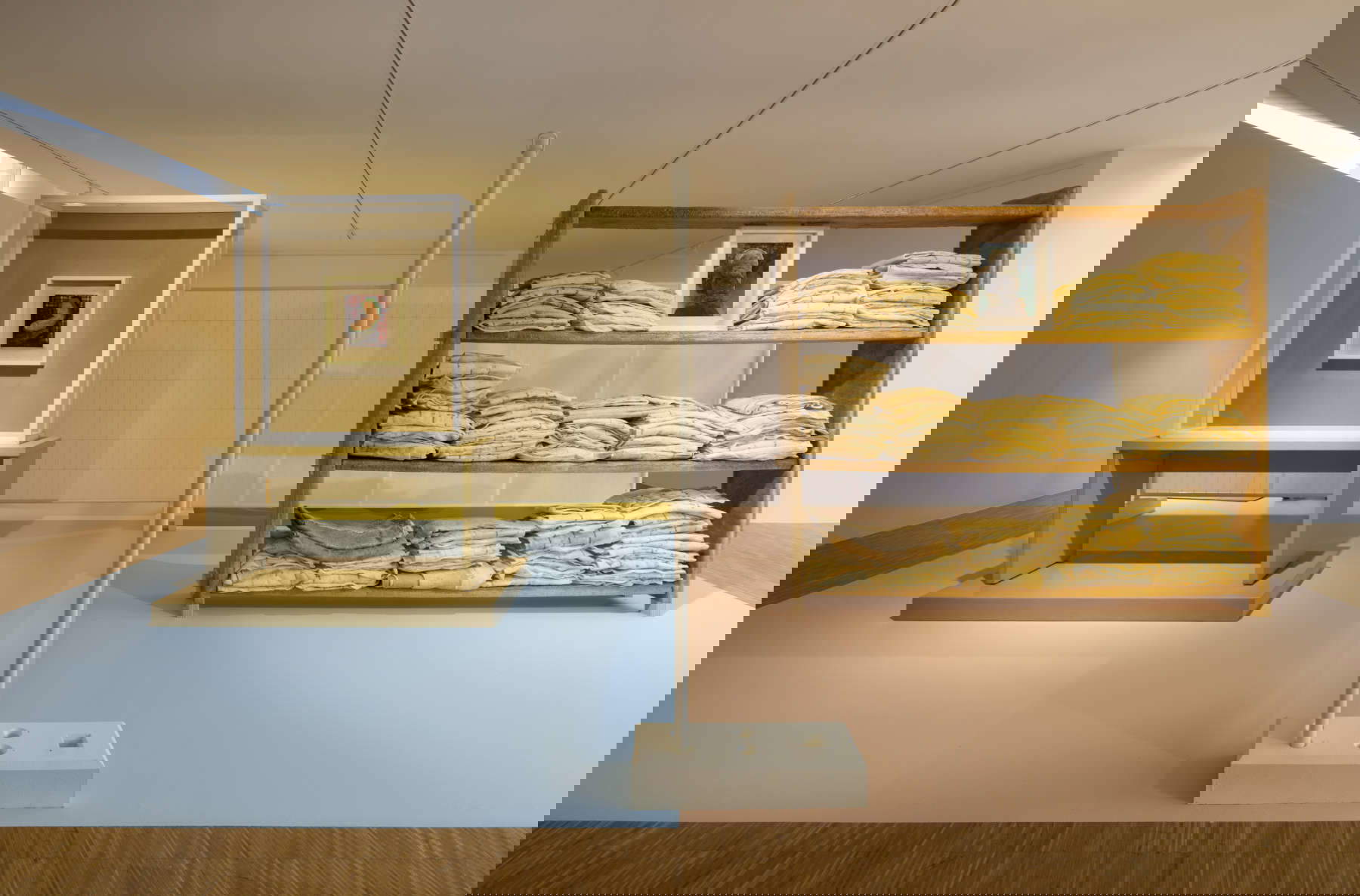 Aufbau der Ausstellung. Foto: Andrea Rossetti Aufbau der Ausstellung. Foto: Andrea Rossetti