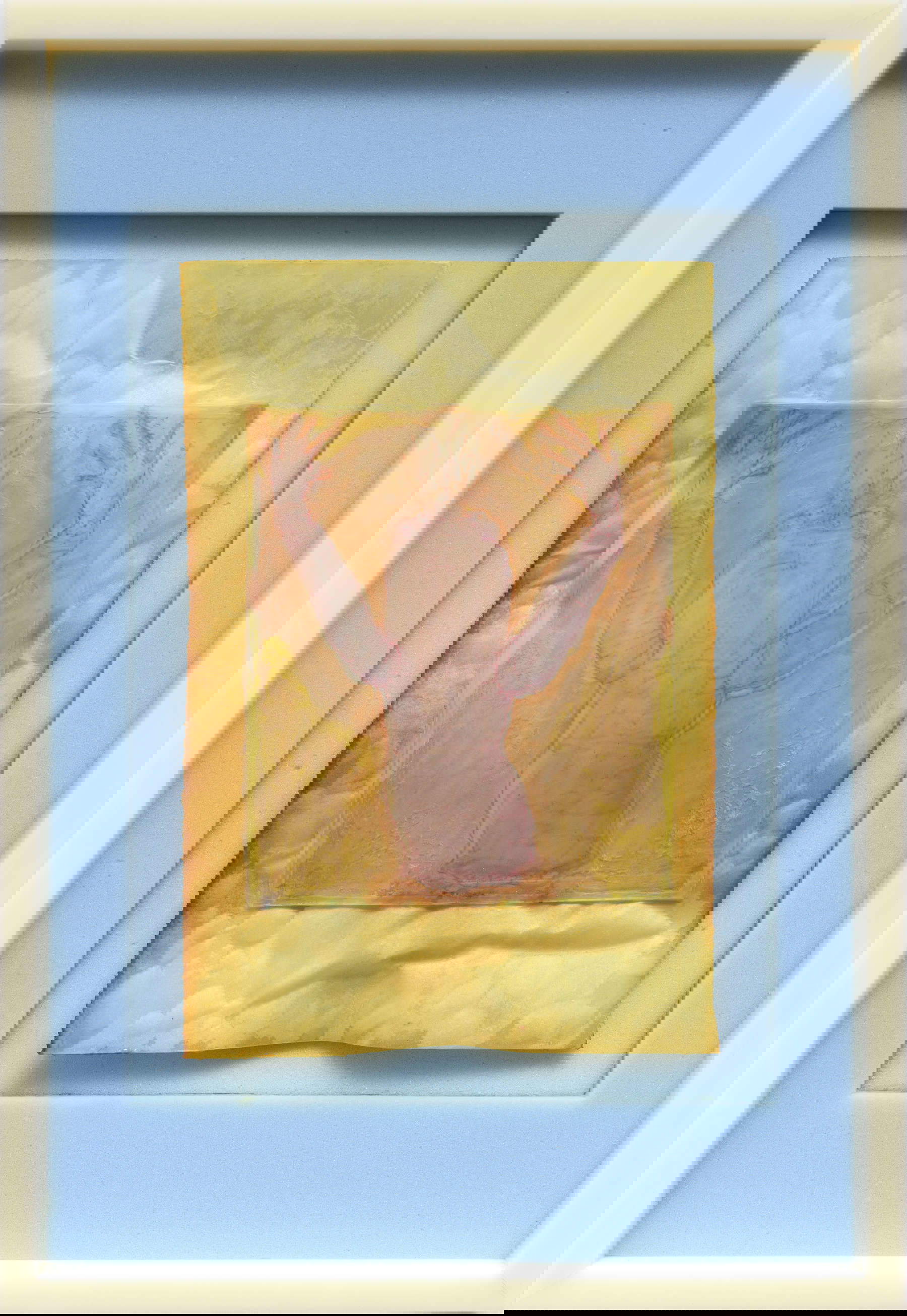 Oscar Giaconia, NEMAT-PUPPET-FROG (2023; Acetat, Polyethylen-Film, Frittenpapier, dielektrisches Papier, Acryl, Oxide, Anilin, flüssiges Koagulationsmittel, Kunststoffemulsion in Nylonhülle und Schaumgummi 40 x 26 cm). Foto: Giorgio Benni. Mit freundlicher Genehmigung von OG STUDIO und Monitor Oscar Giaconia, NEMAT-PUPPET-FROG (2023; Acetat, Polyethylen-Film, Frittenpapier, dielektrisches Papier, Acryl, Oxide, Anilin, flüssiges Koagulationsmittel, Kunststoffemulsion in Nylonhülle und Schaumgummi 40 x 26 cm). Foto: Giorgio Benni. Mit freundlicher Genehmigung von OG STUDIO und Monitor