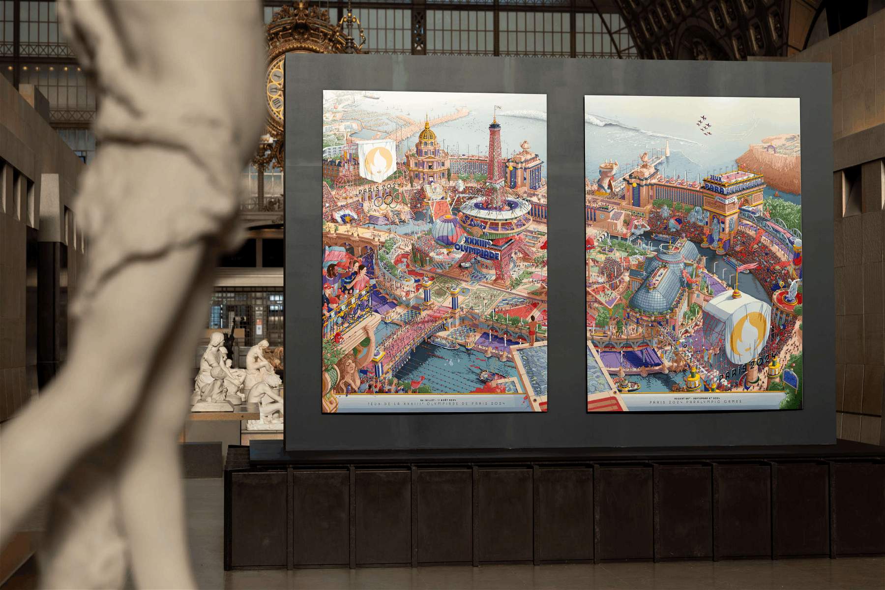 Official posters for the Paris 2024 Games presented at the MusÃ©e d'Orsay