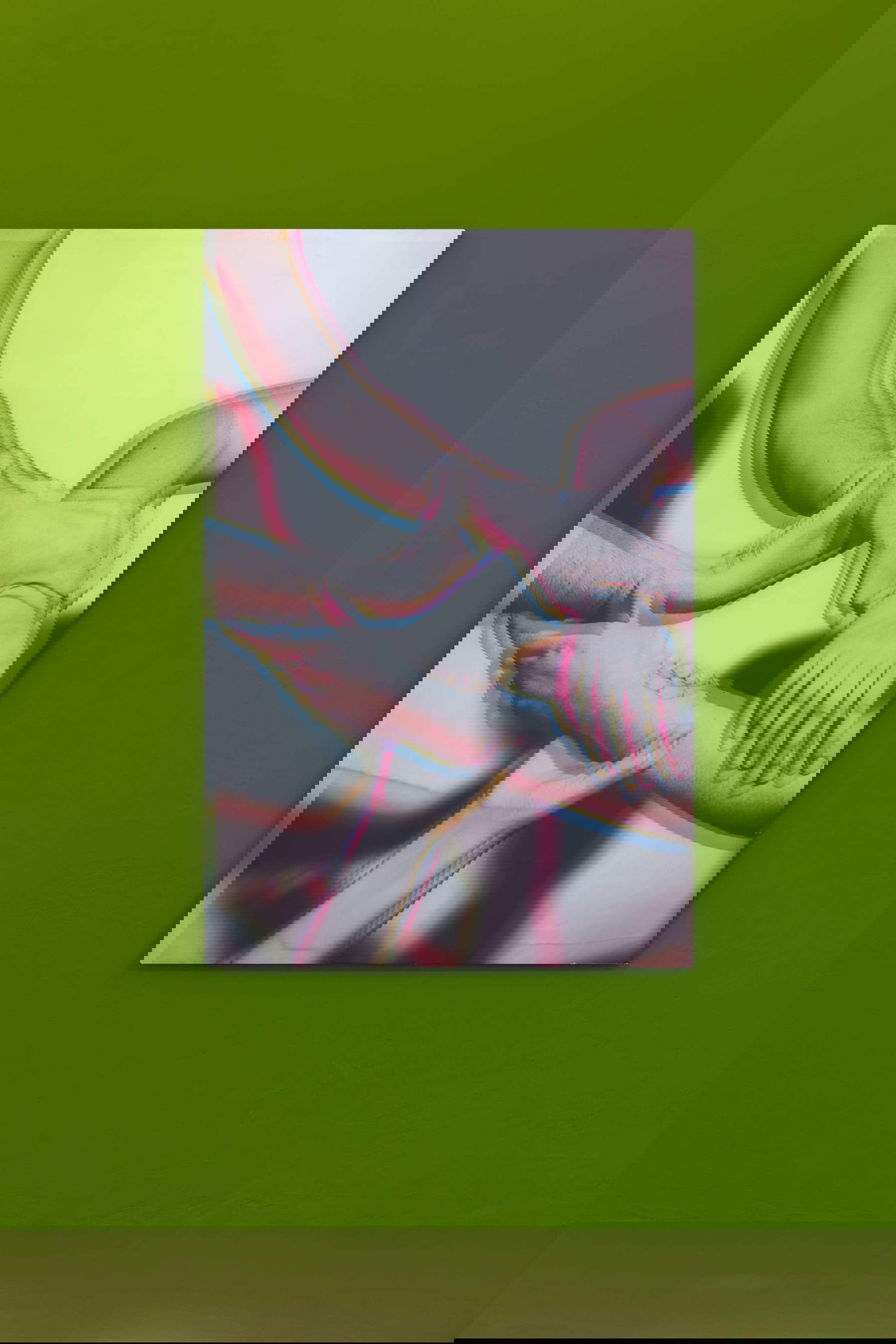 Patrick Tuttofuoco, Time Capsule (2021; Impresión de inyección de tinta sobre acero, 148 x 100 x 4 cm). Cortesía del artista y de la Galería Federica Schiavo. Foto: Andrea Rossetti