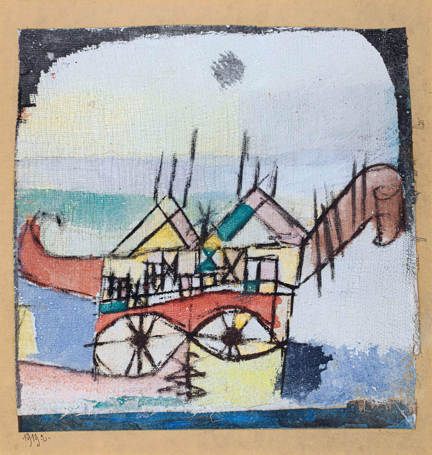 Paul Klee, Como una esfinge (1919; acuarela sobre gasa Schirtimg chalk, 20 × 19,5 cm; Ascona, Fundación Richard y Uli Seewald) Paul Klee, Como una esfinge (1919; acuarela sobre gasa Schirtimg chalk, 20 × 19,5 cm; Ascona, Fundación Richard y Uli Seewald)