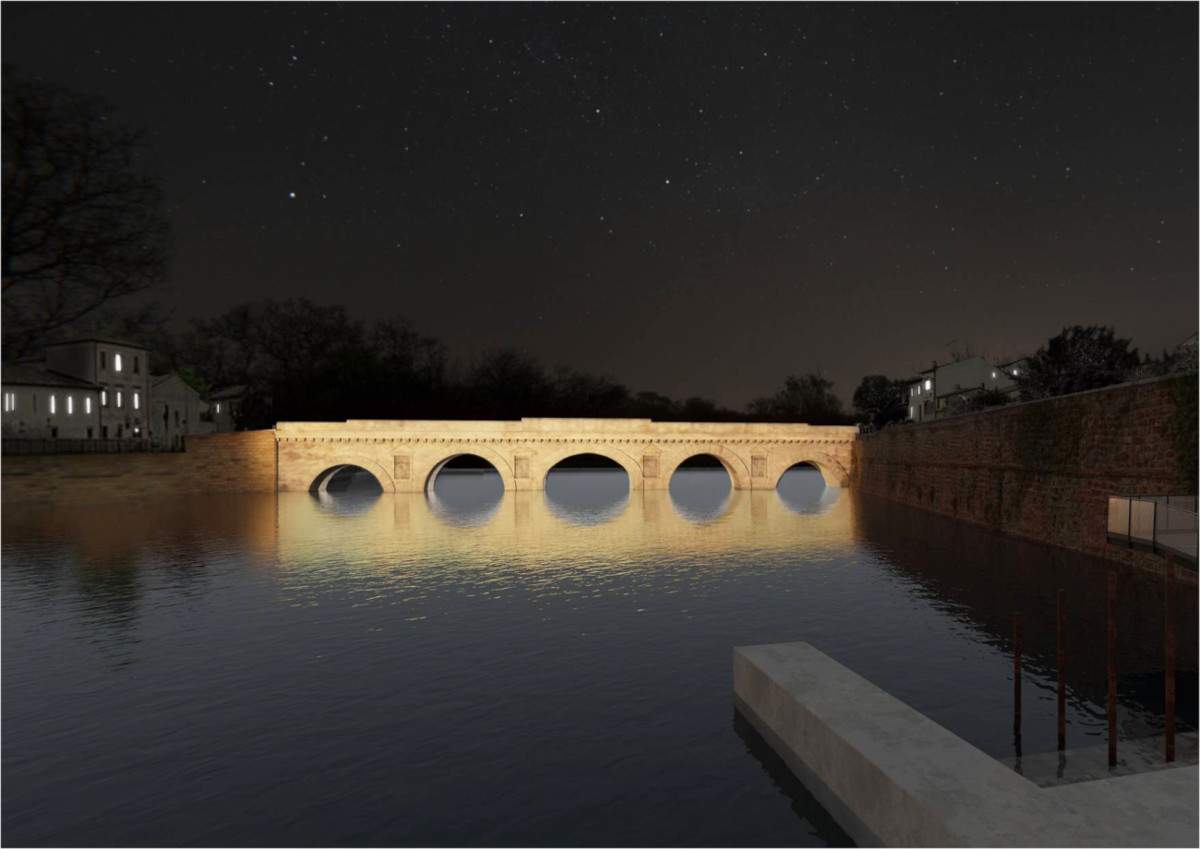 Cleanup and redevelopment for the Tiberius Bridge. New LED lighting system also planned 