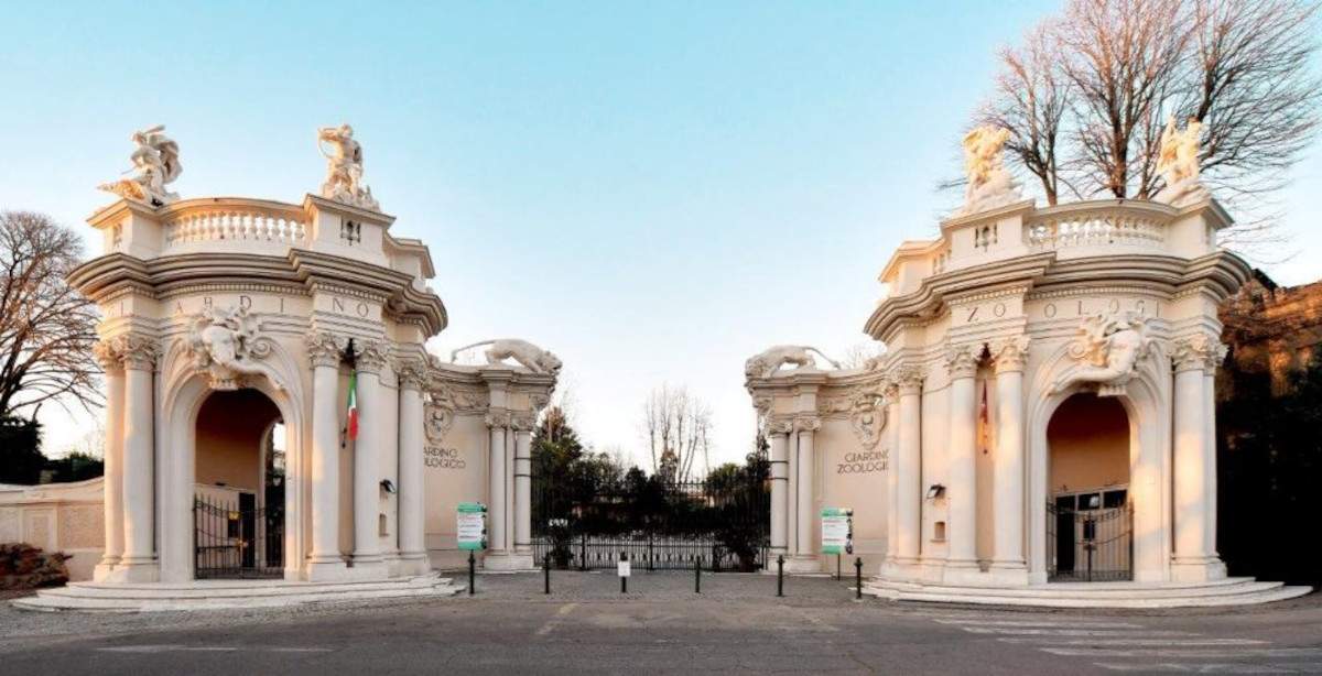 Monumental portal of Rome's zoological garden restored
