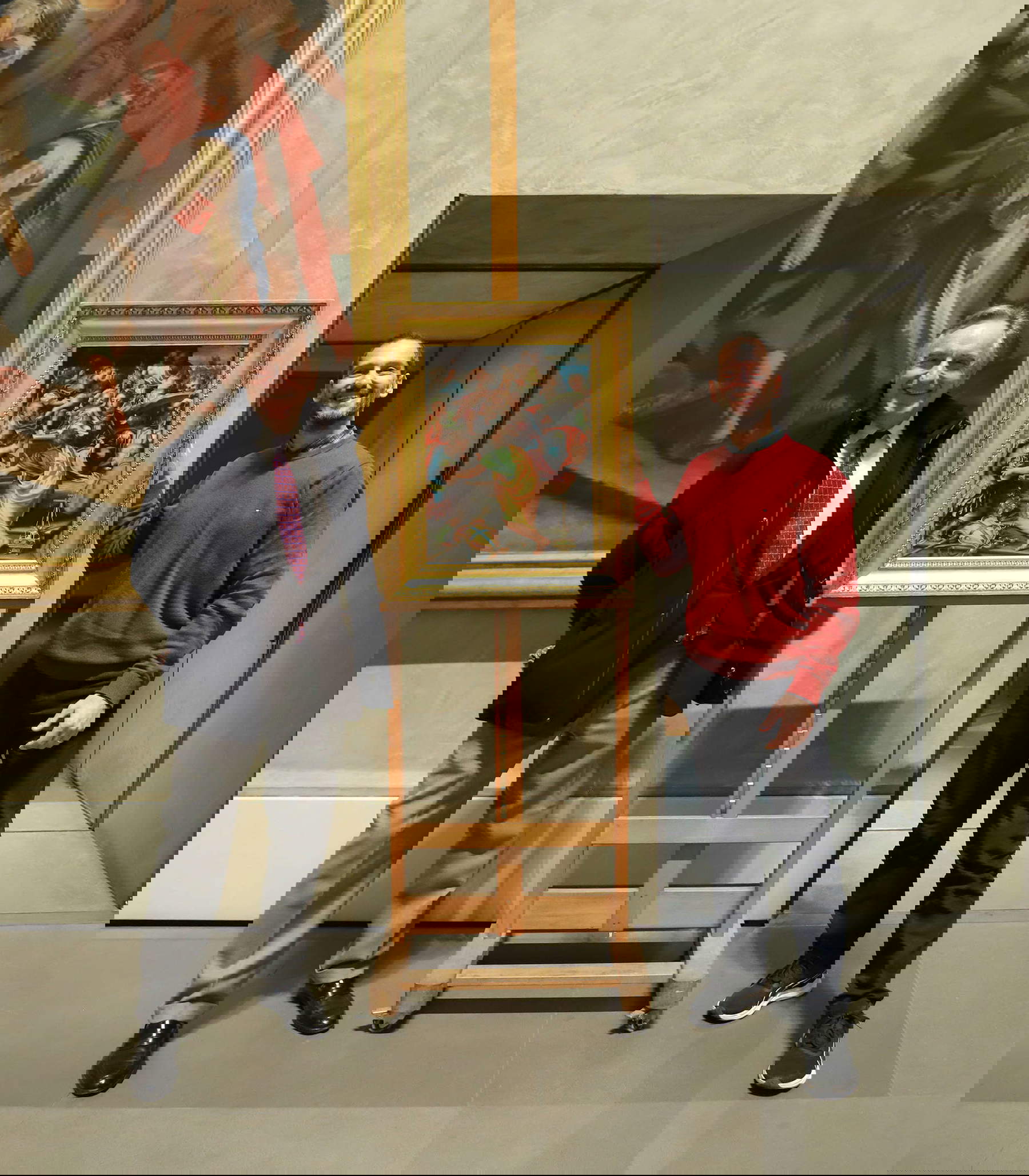 Le galeriste Carlo Orsi avec Stefano L'Occaso, directeur du Complesso della Pilotta